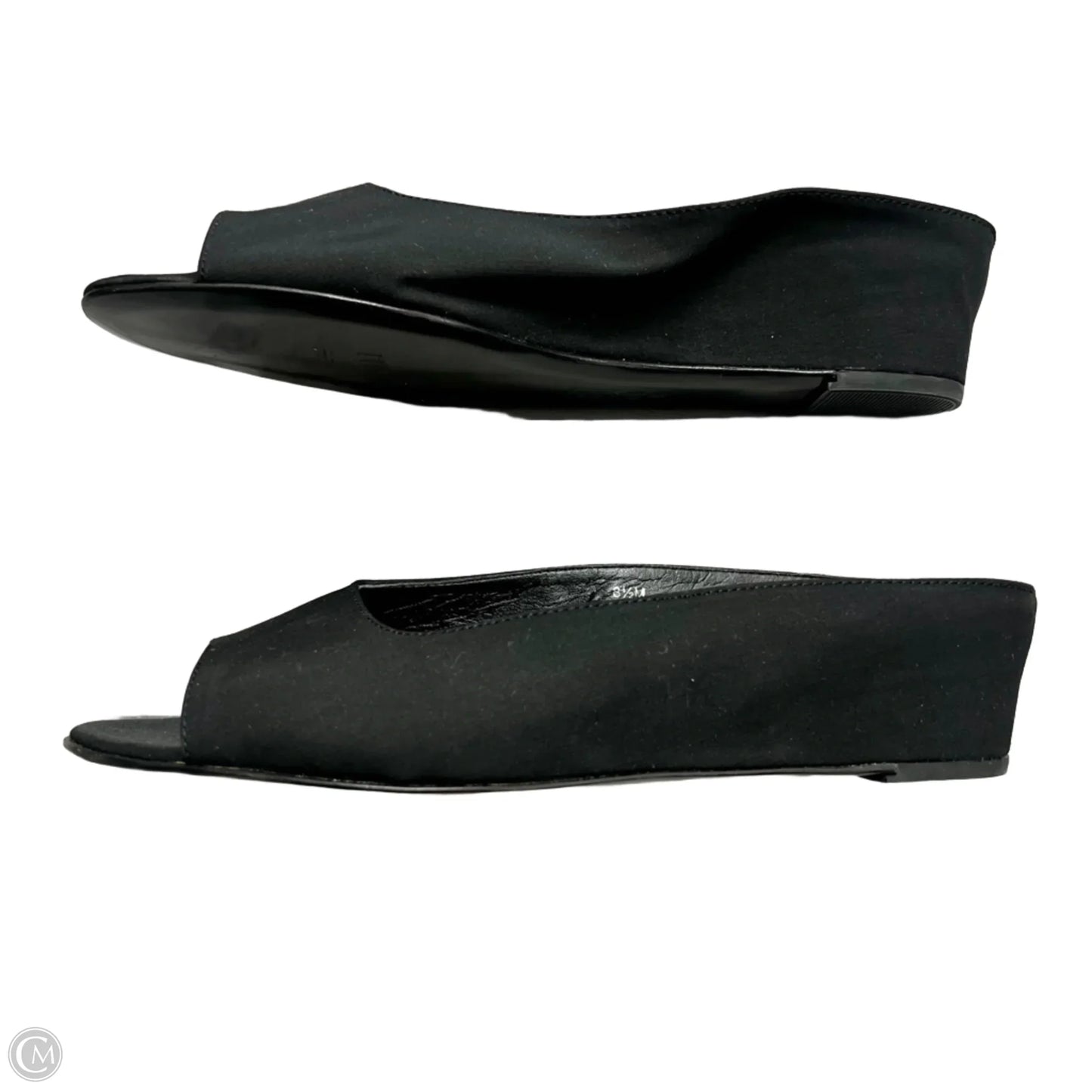 Sandals Heels Wedge By Vaneli In Black, Size: 8.5