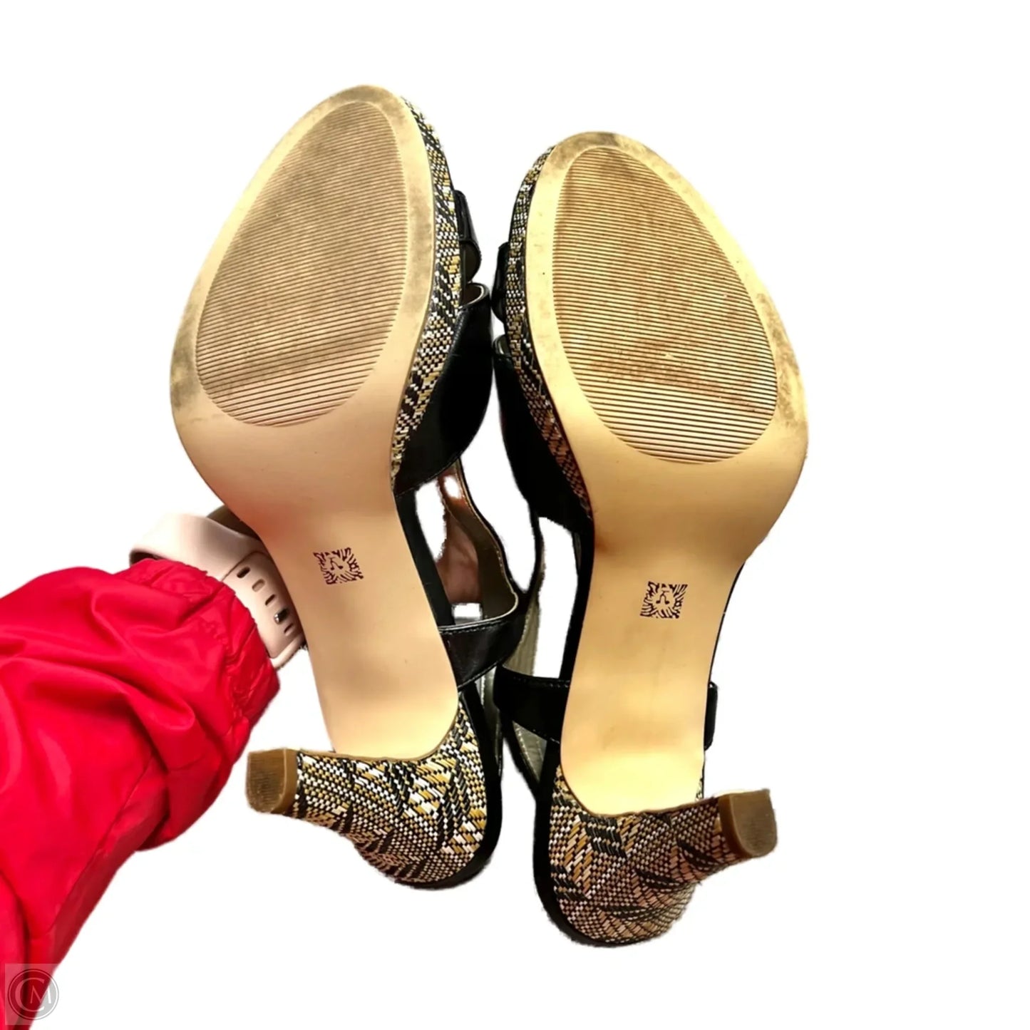 Sandals Heels Block By Anne Klein In Black, Size: 9.5