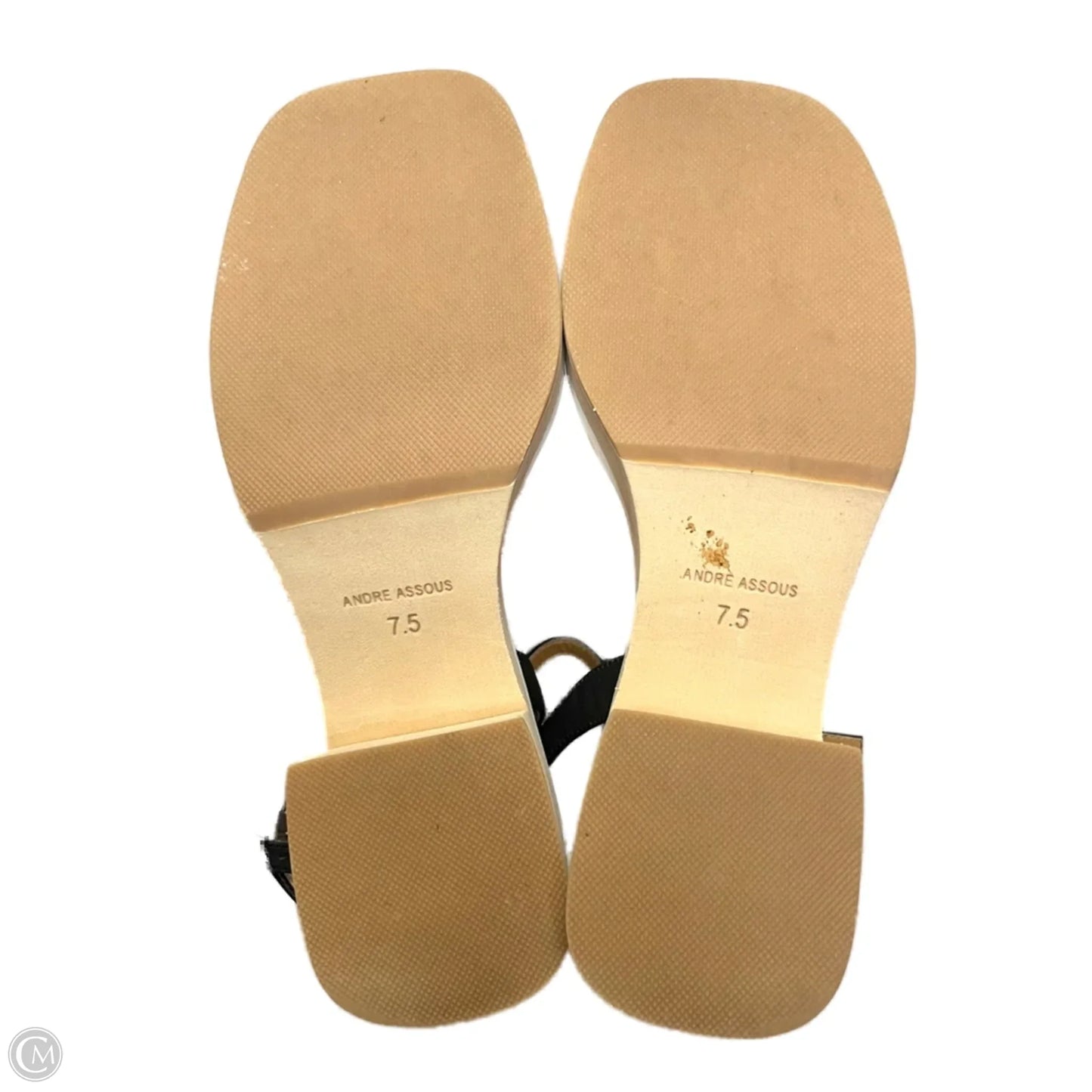 Sandals Heels Block By Andre Assous In Black, Size: 7.5