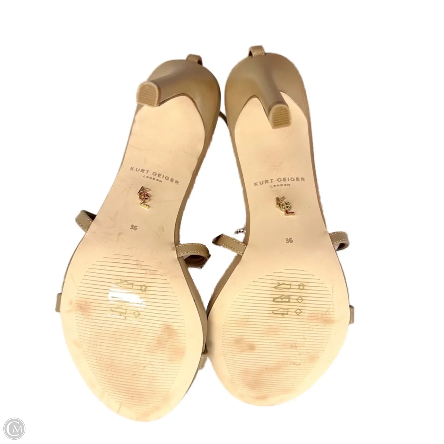 Sandals Designer By Kurt Geiger In Tan, Size: 5.5