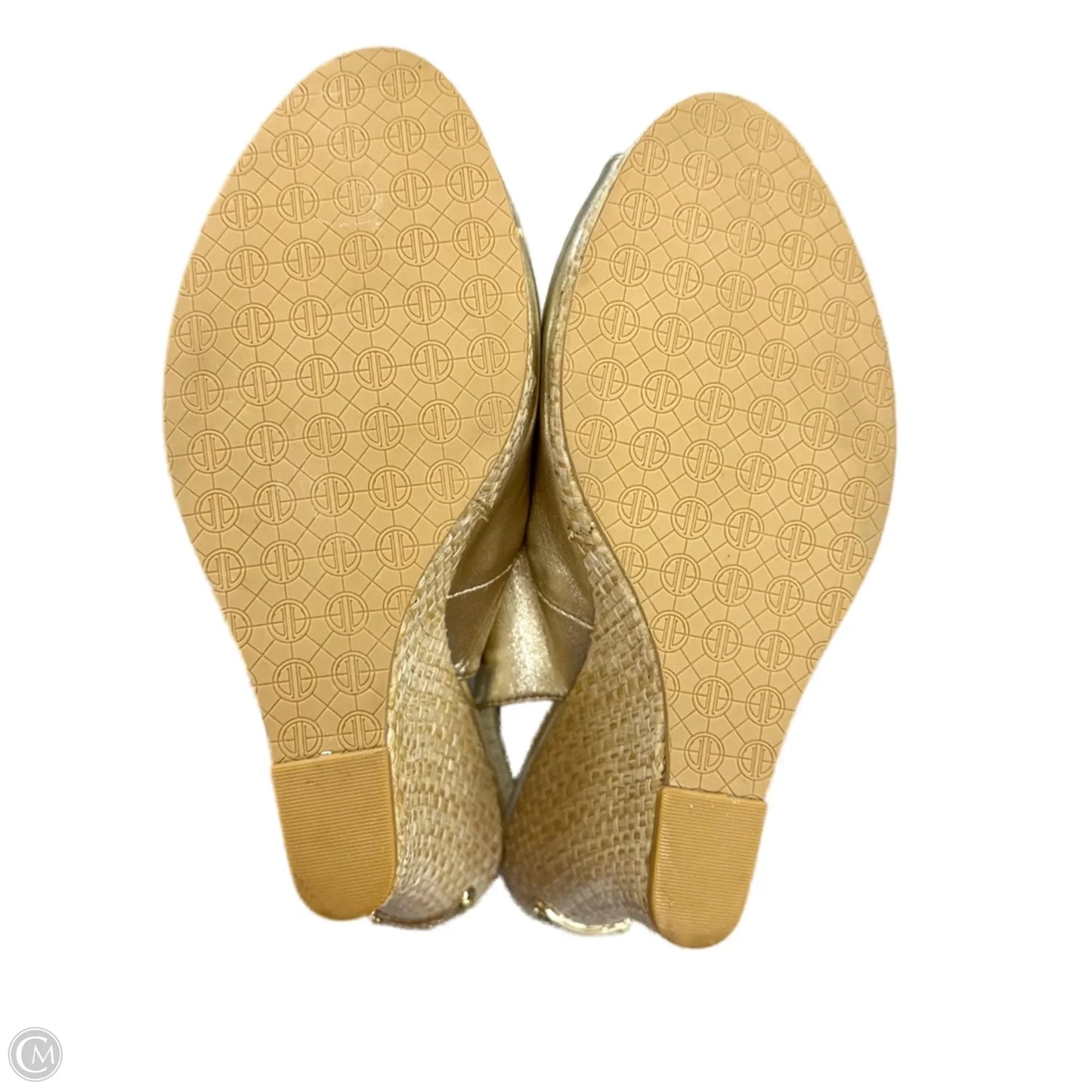 Sandals Designer By Lilly Pulitzer In Gold, Size: 10