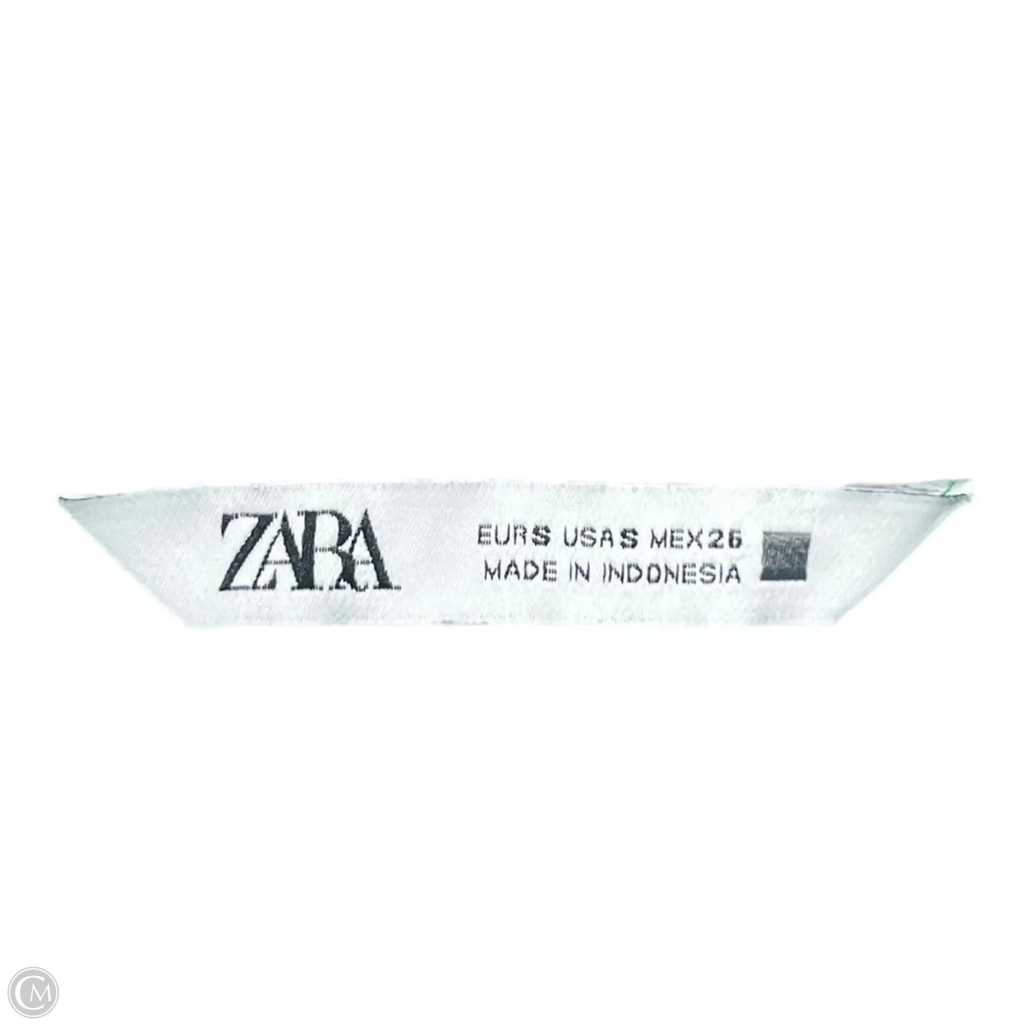 Top Long Sleeve By Zara In Green, Size: S