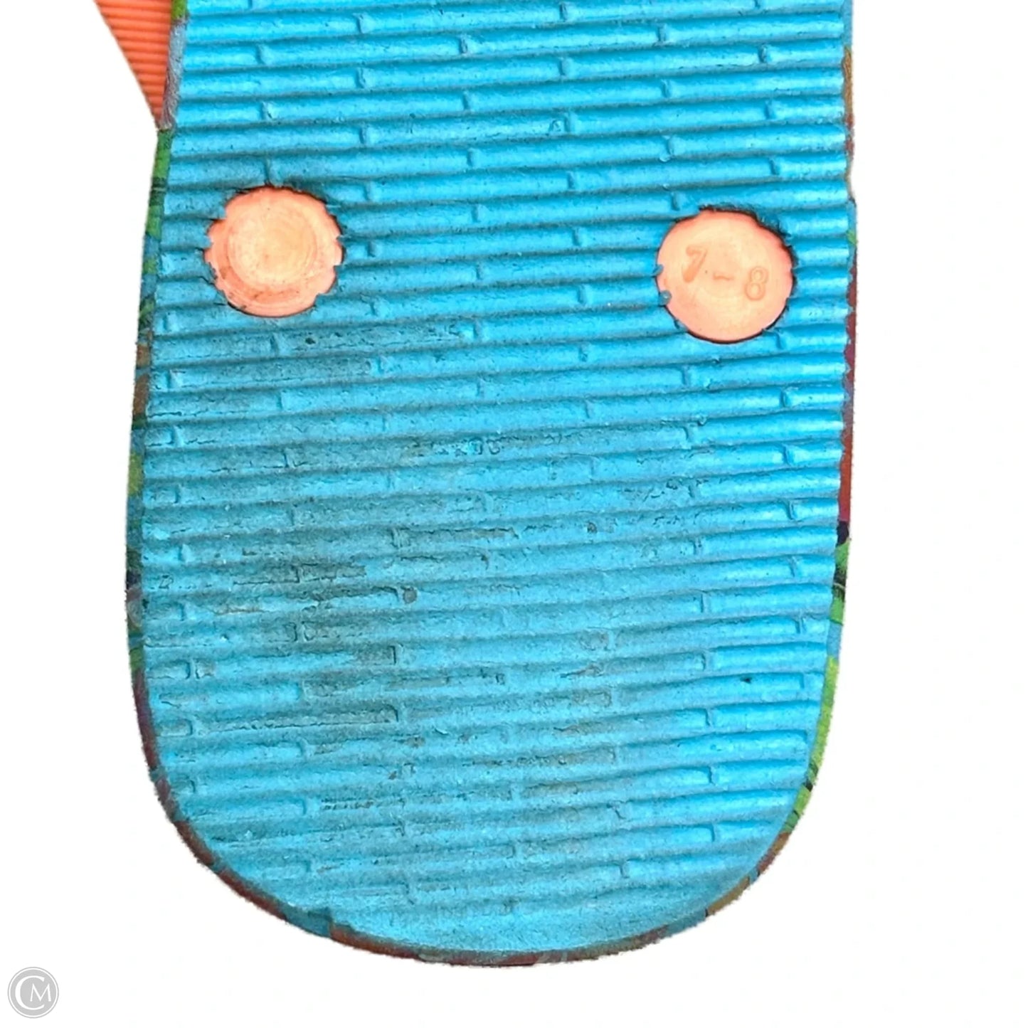 Sandals Flats By Tommy Bahama In Blue & Orange, Size: 7