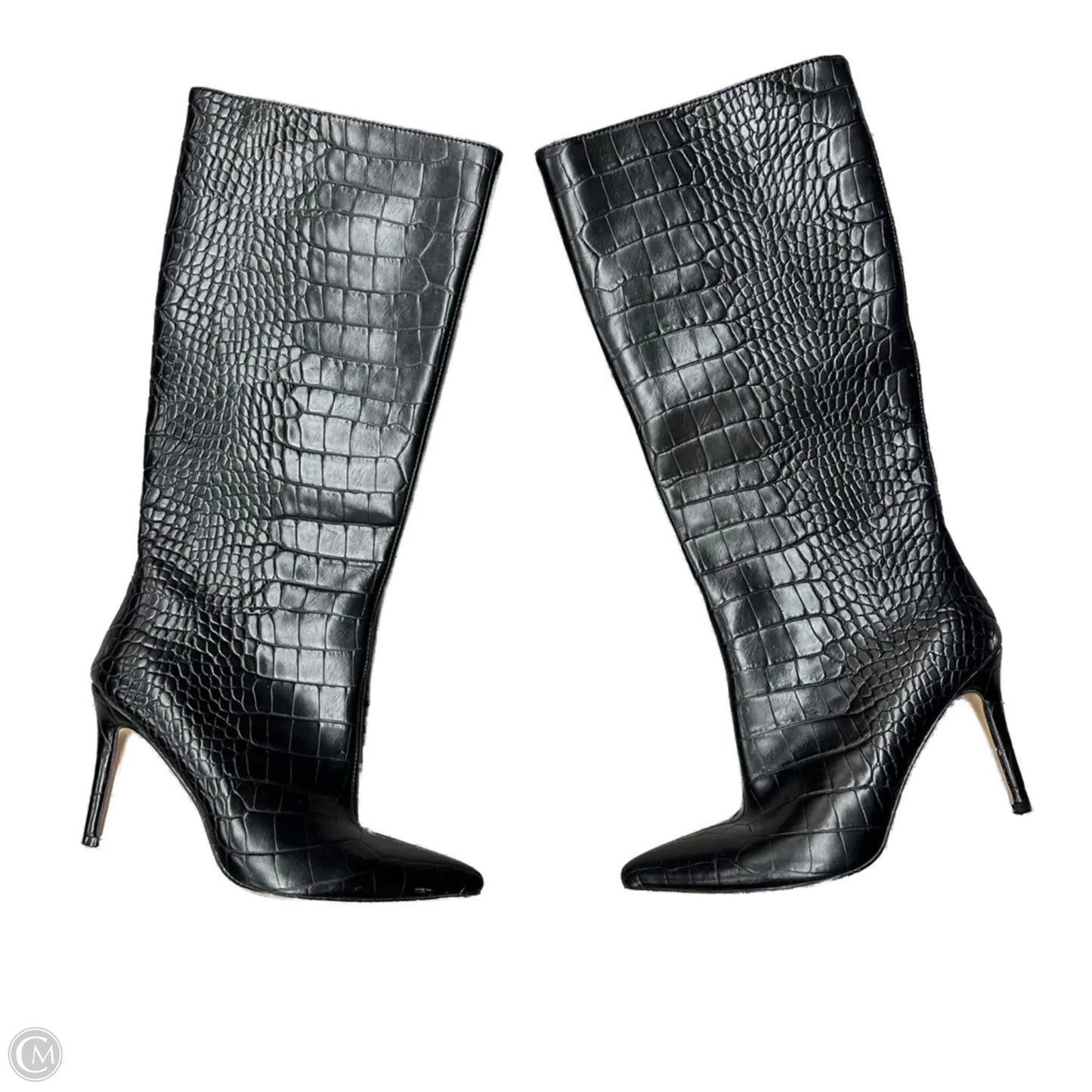 Boots Knee Heels By Missguided In Black, Size: 5
