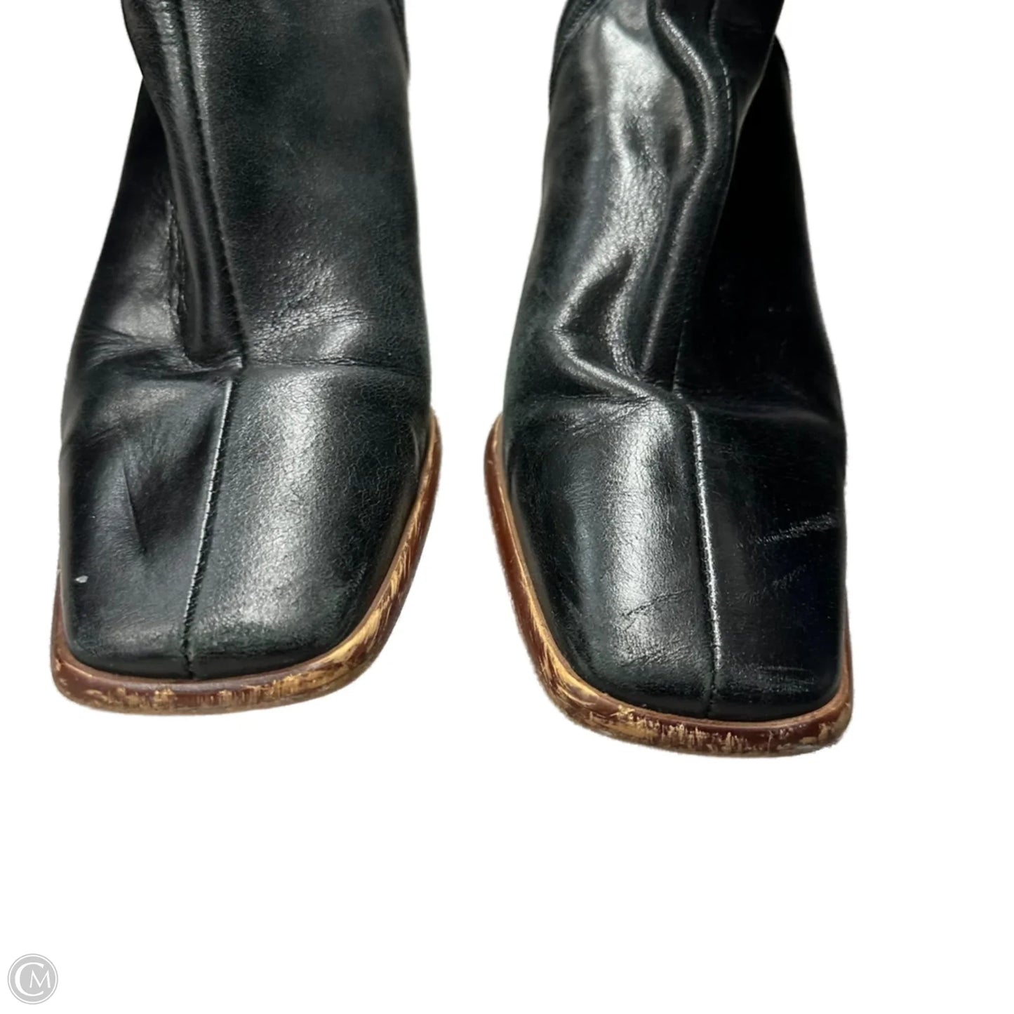 Boots Knee Heels By Alohas In Black, Size: 6.5
