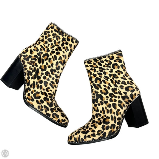 Boots Designer By Coach In Leopard Print, Size: 7