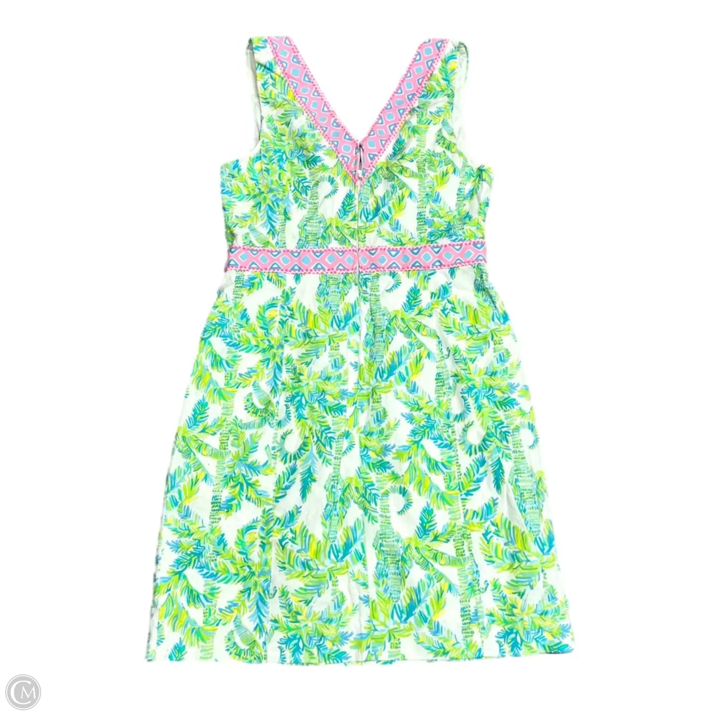 Dress Designer By Lilly Pulitzer In Green & Pink, Size: S