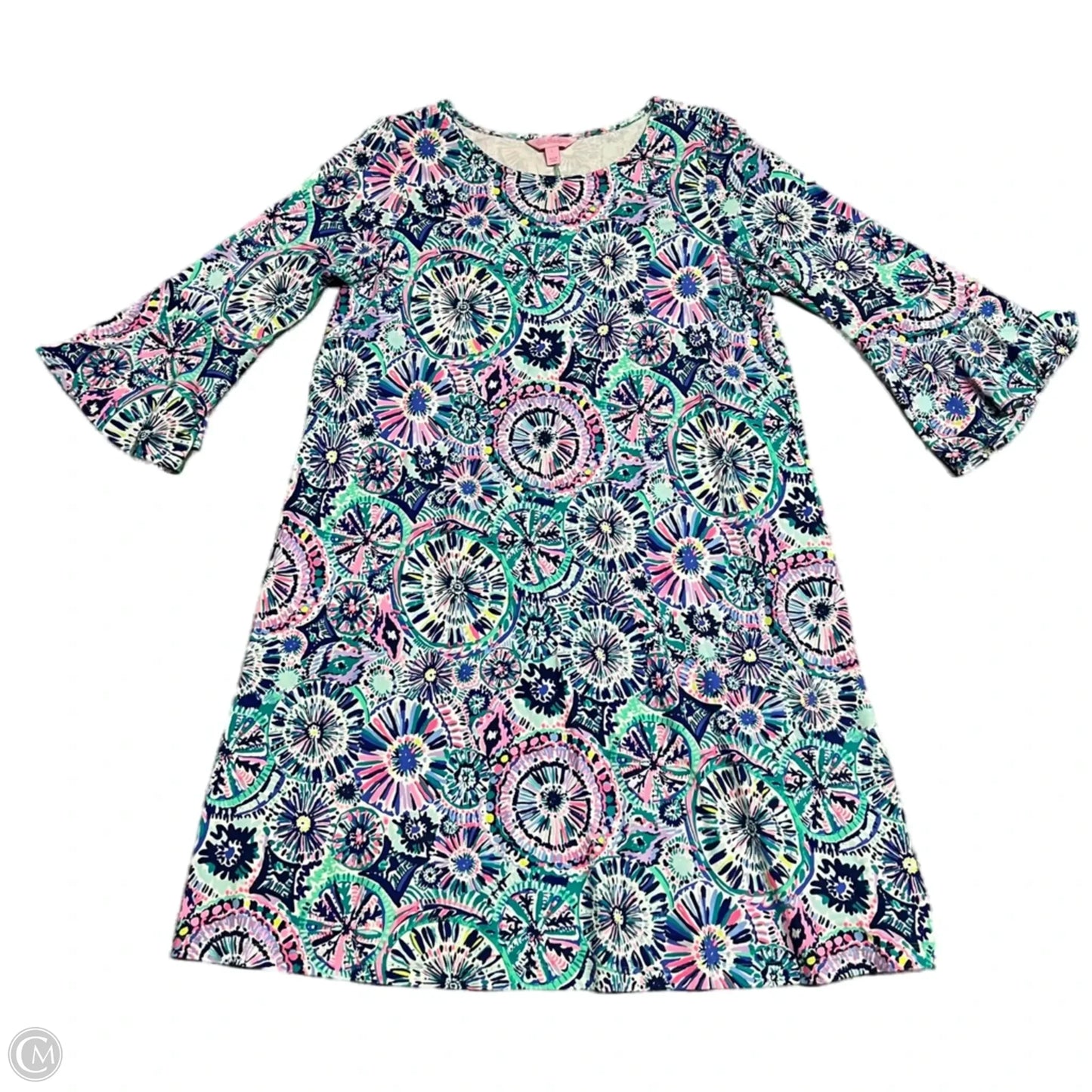 Dress Designer By Lilly Pulitzer In Blue & Green, Size: L