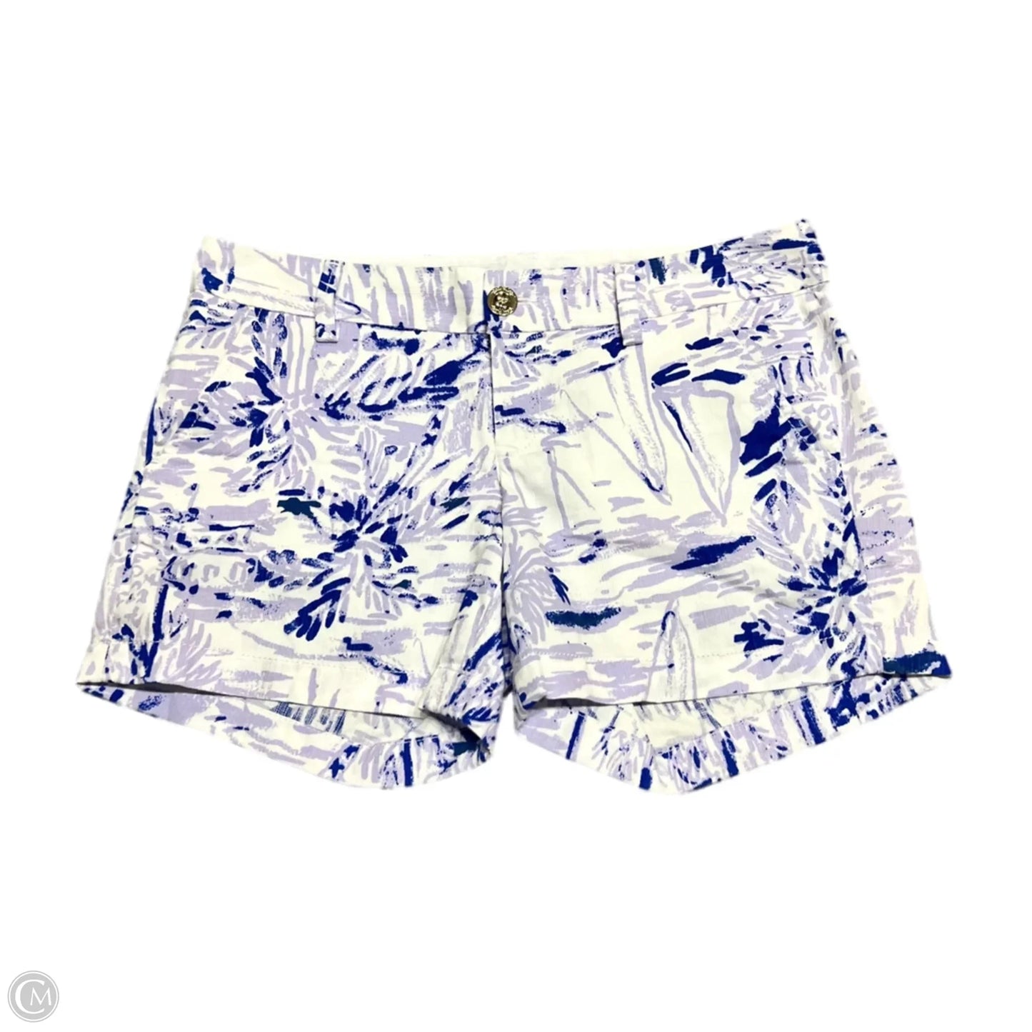 Shorts Designer By Lilly Pulitzer In Purple & White, Size: 2