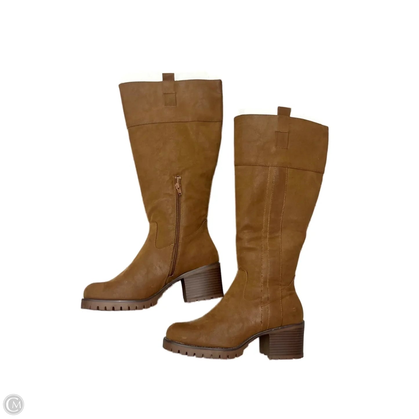 Boots Knee Heels By Maurices In Brown, Size: 9