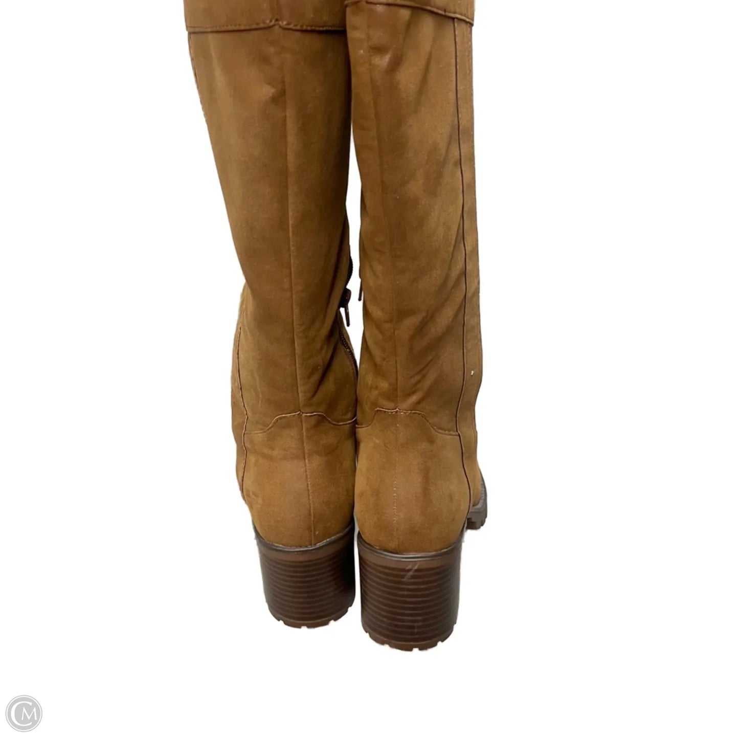 Boots Knee Heels By Maurices In Brown, Size: 9