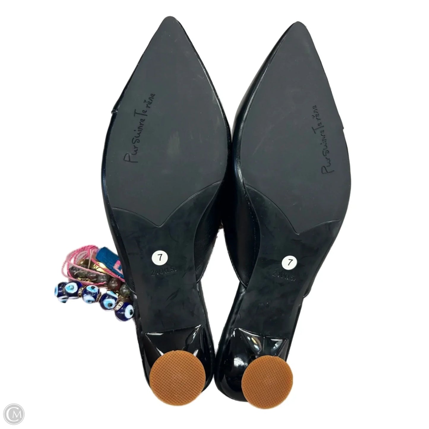 Shoes Heels Kitten In Black, Size: 7