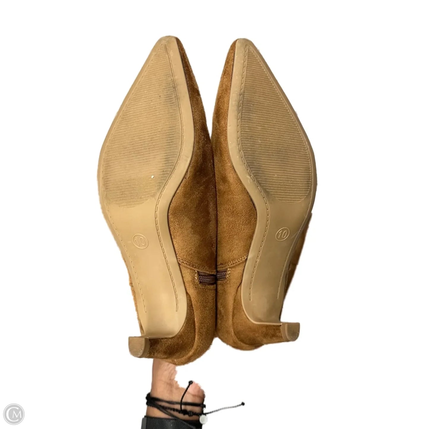 Boots Knee Heels By Universal Thread In Tan, Size: 10