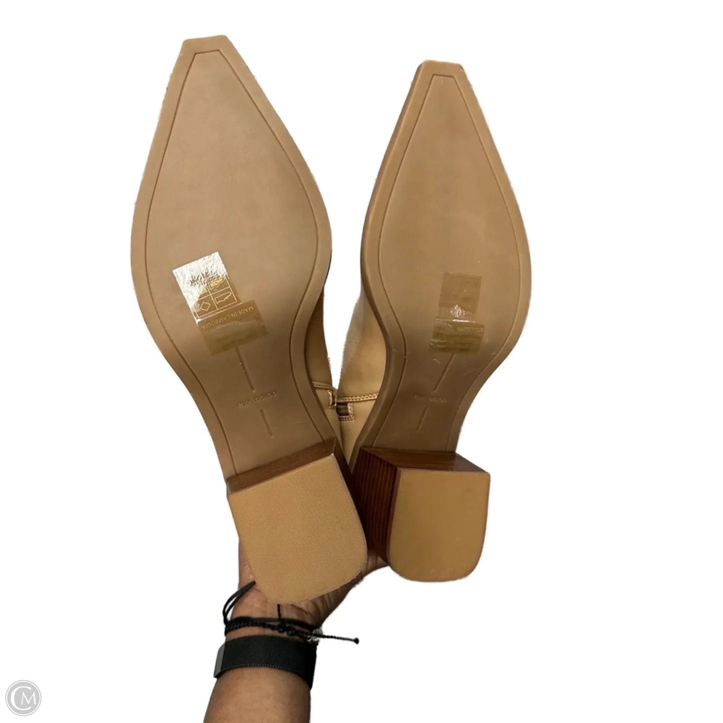 Boots Ankle Heels By Dolce Vita In Tan, Size: 10