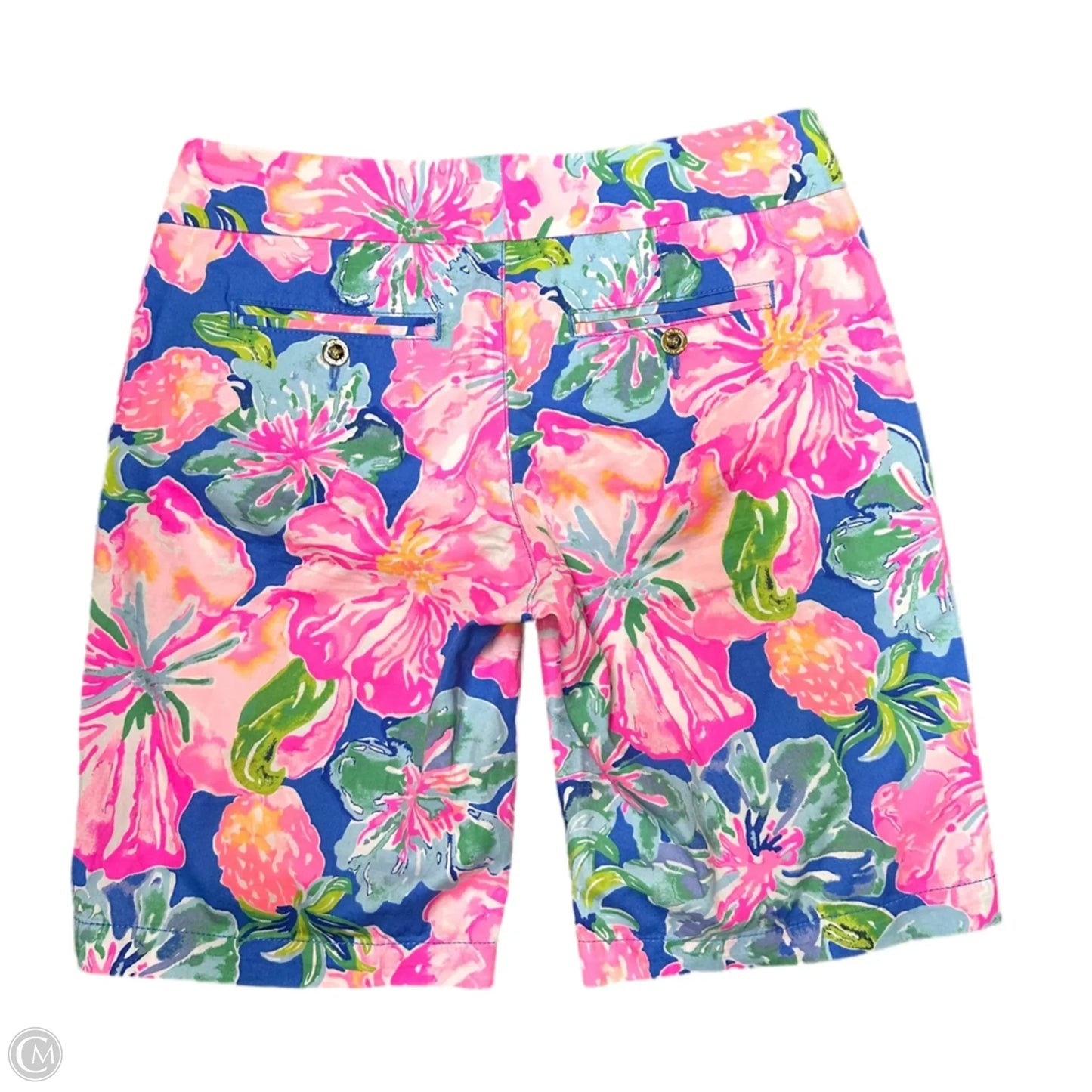 Shorts Designer By Lilly Pulitzer In Blue & Pink, Size: 0