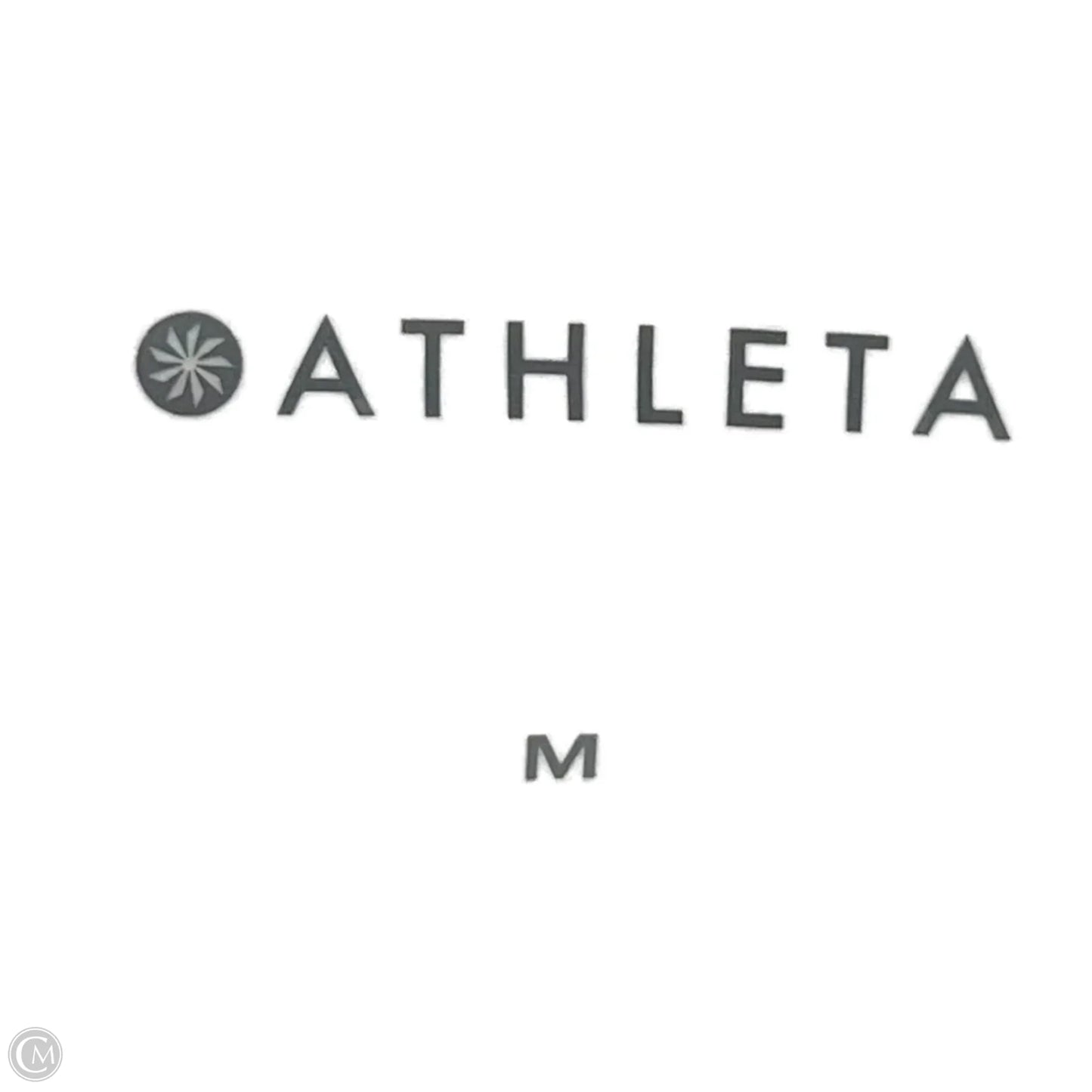 Athletic Top Long Sleeve Collar By Athleta In White, Size: M