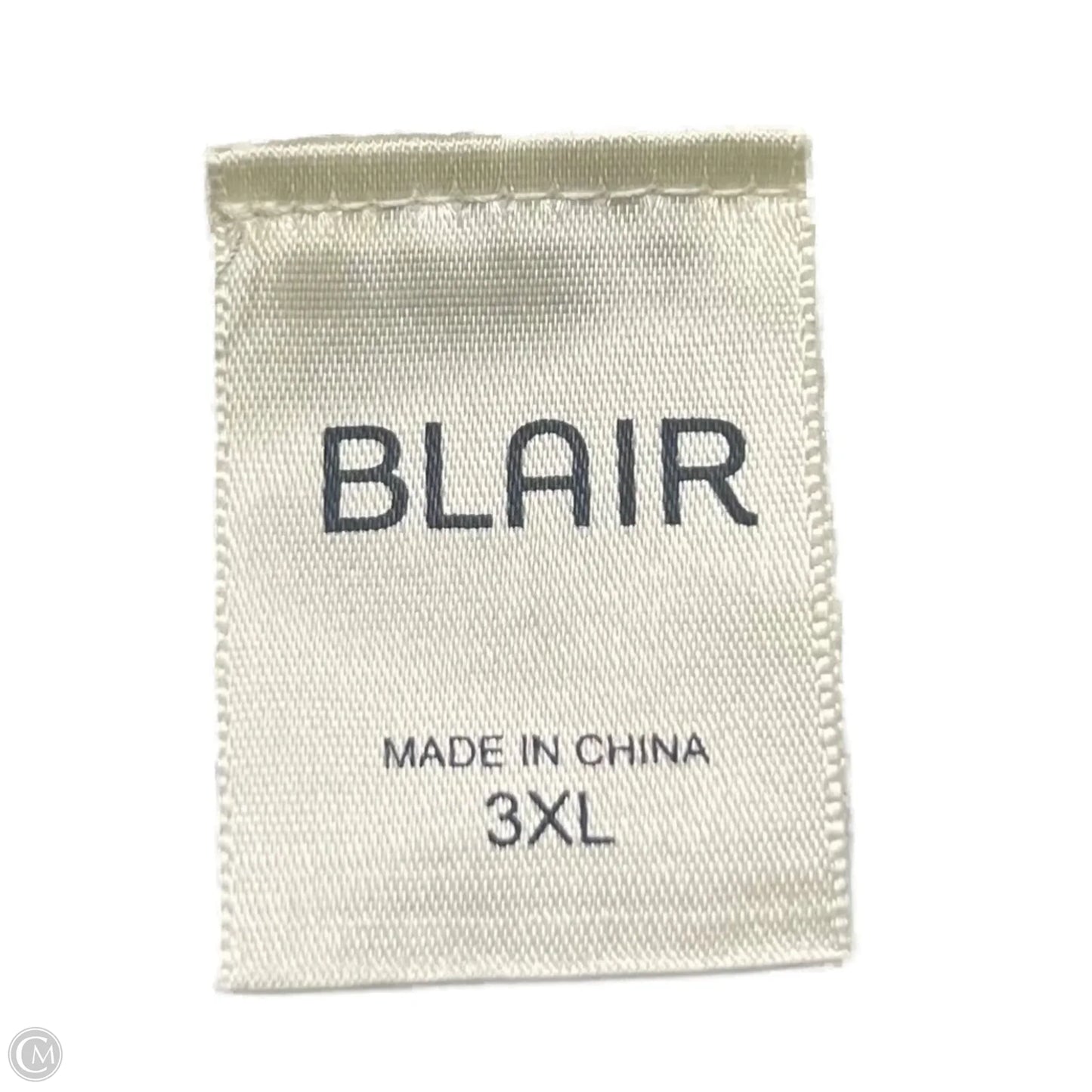 Sweater By Blair In Blue & Cream, Size: 3x