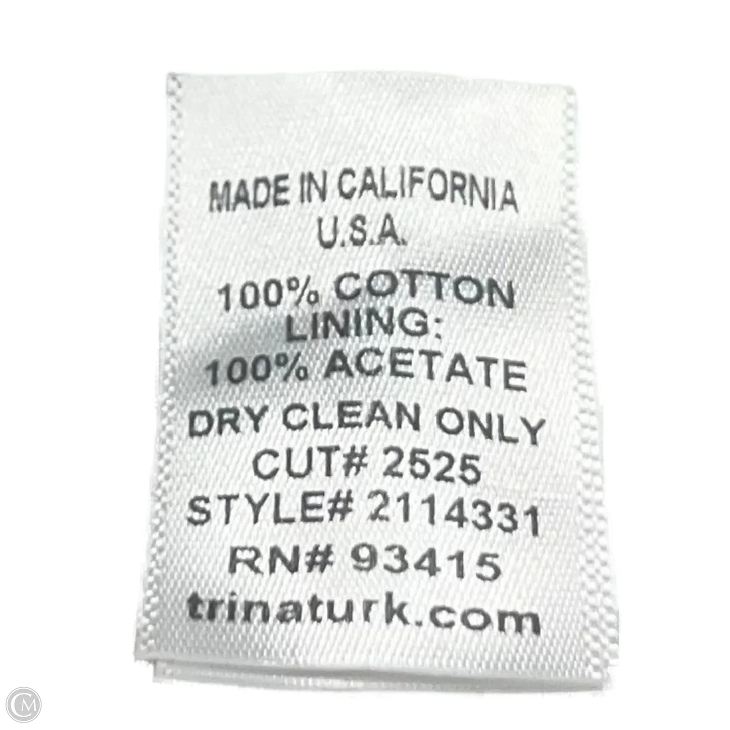 Dress Party Midi By Trina Turk In Black & Cream, Size: S