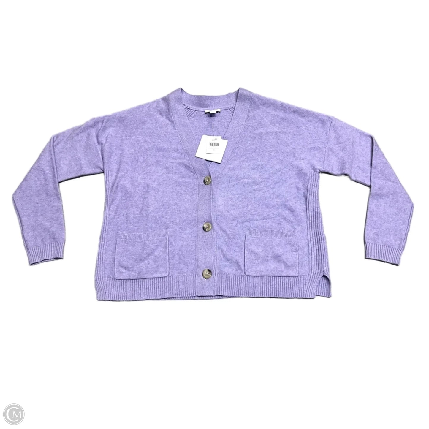 Sweater Cardigan By J. Jill In Purple, Size: S