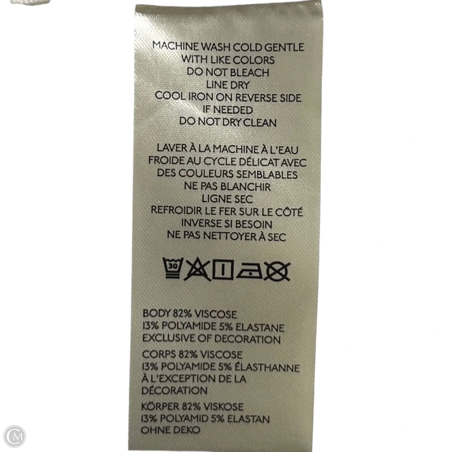 Top Sleeveless By Maeve In Blue & White, Size: S