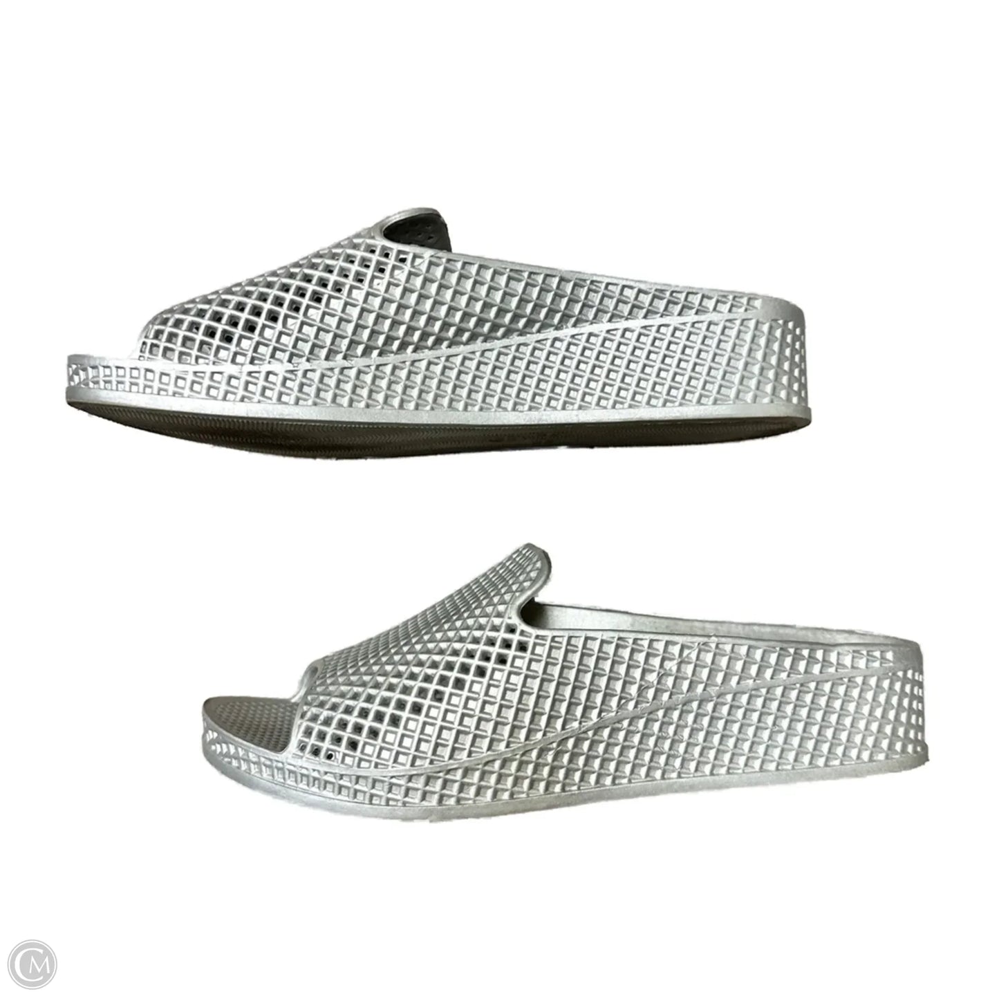 Sandals Heels Platform By Jeffery Campbell In Silver, Size: 10