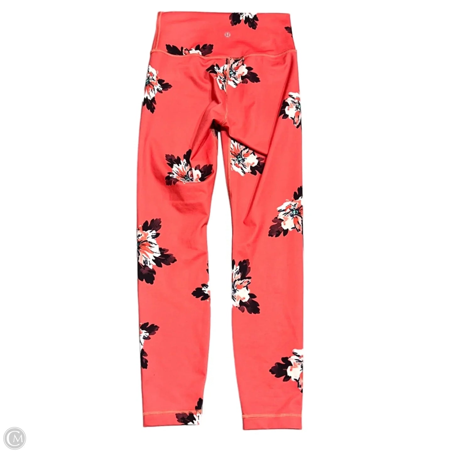 Athletic Leggings By Lululemon In Coral, Size: S