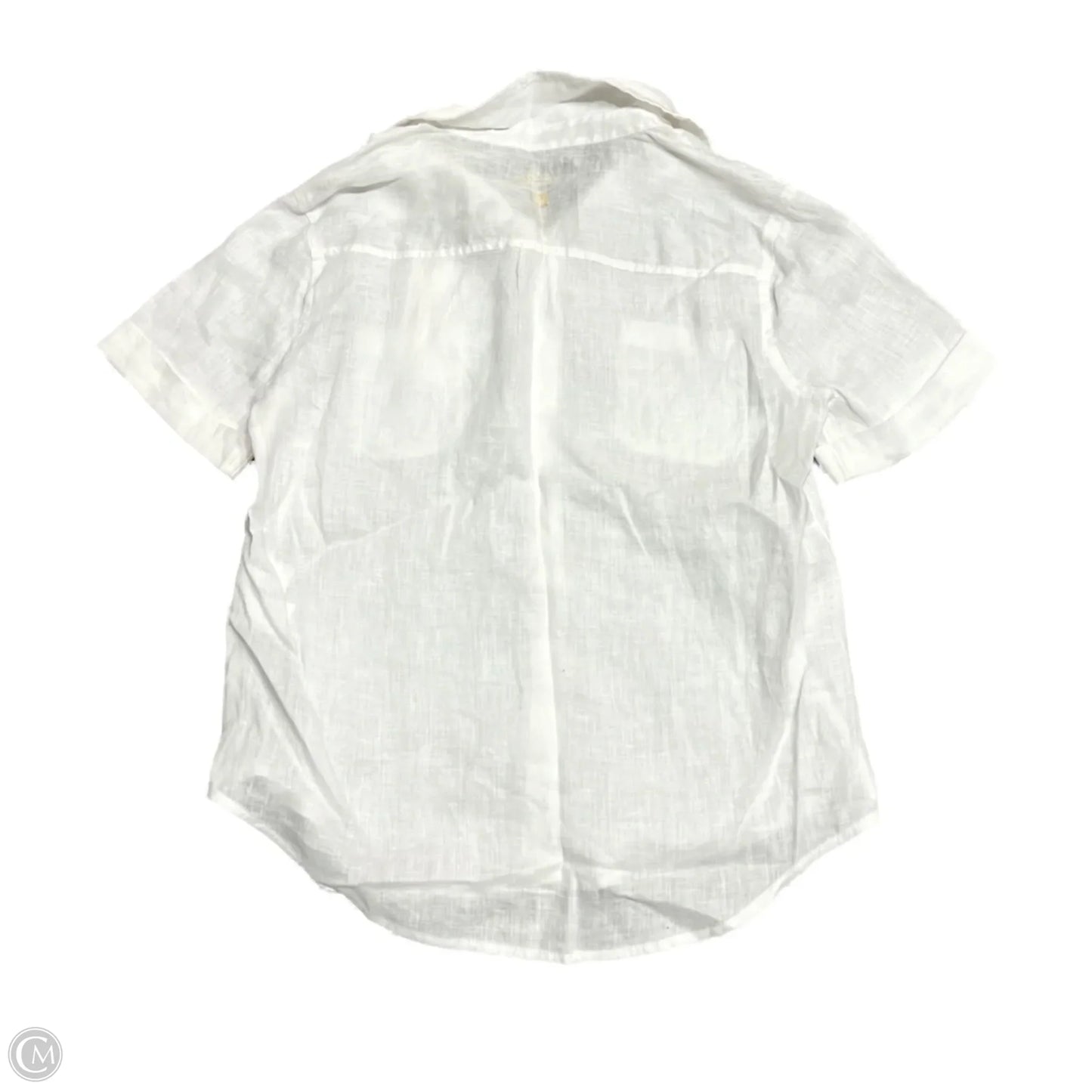 Top Short Sleeve Designer By Lilly Pulitzer In Cream, Size: S