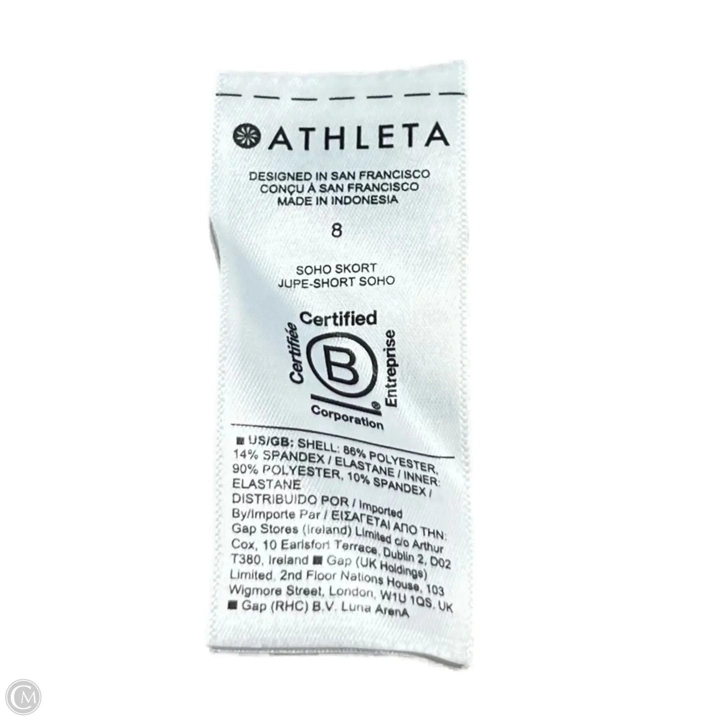 Athletic Skort By Athleta In Beige, Size: 8