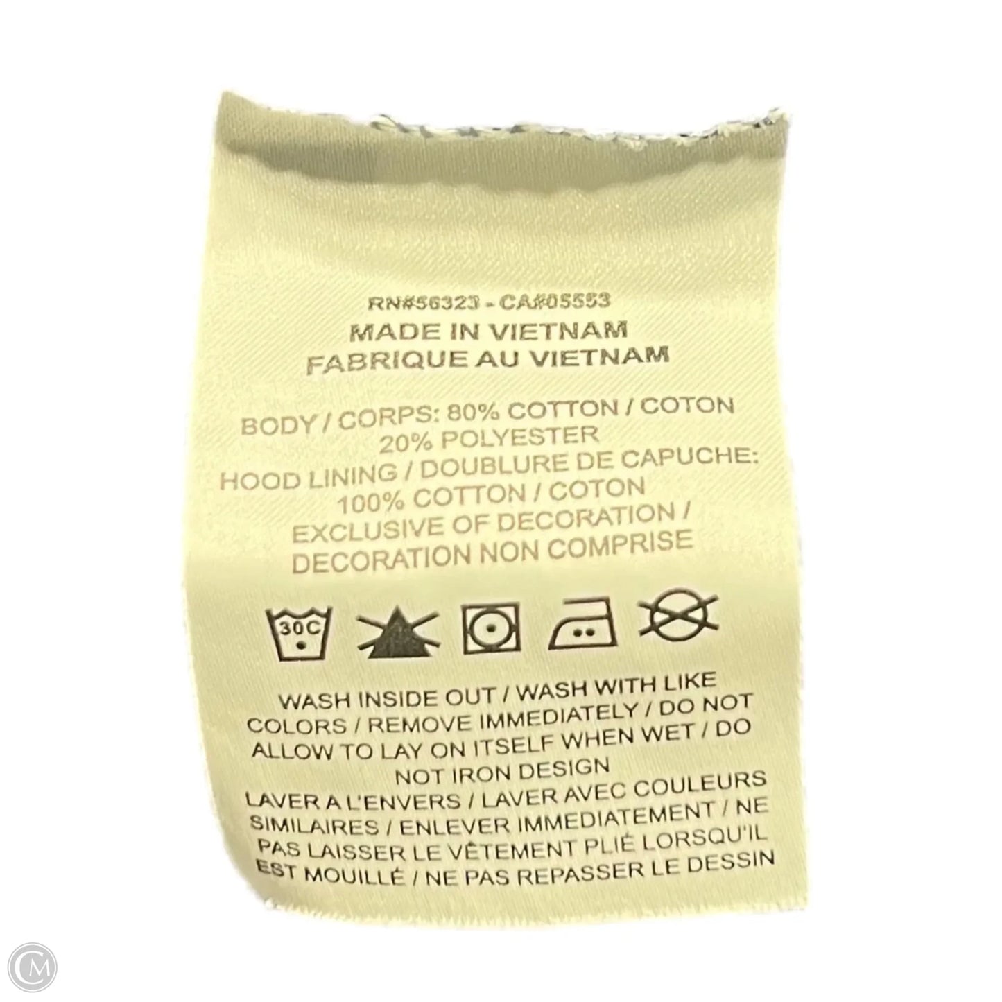 Sweatshirt Hoodie By Nike In Blue, Size: M