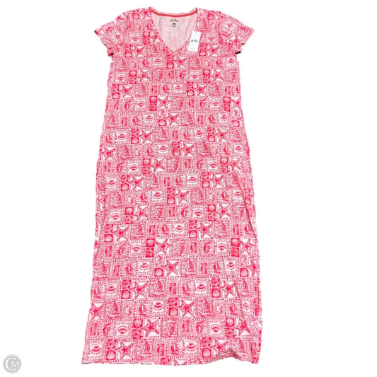 Dress Designer By Lilly Pulitzer In Orange & White, Size: Xl