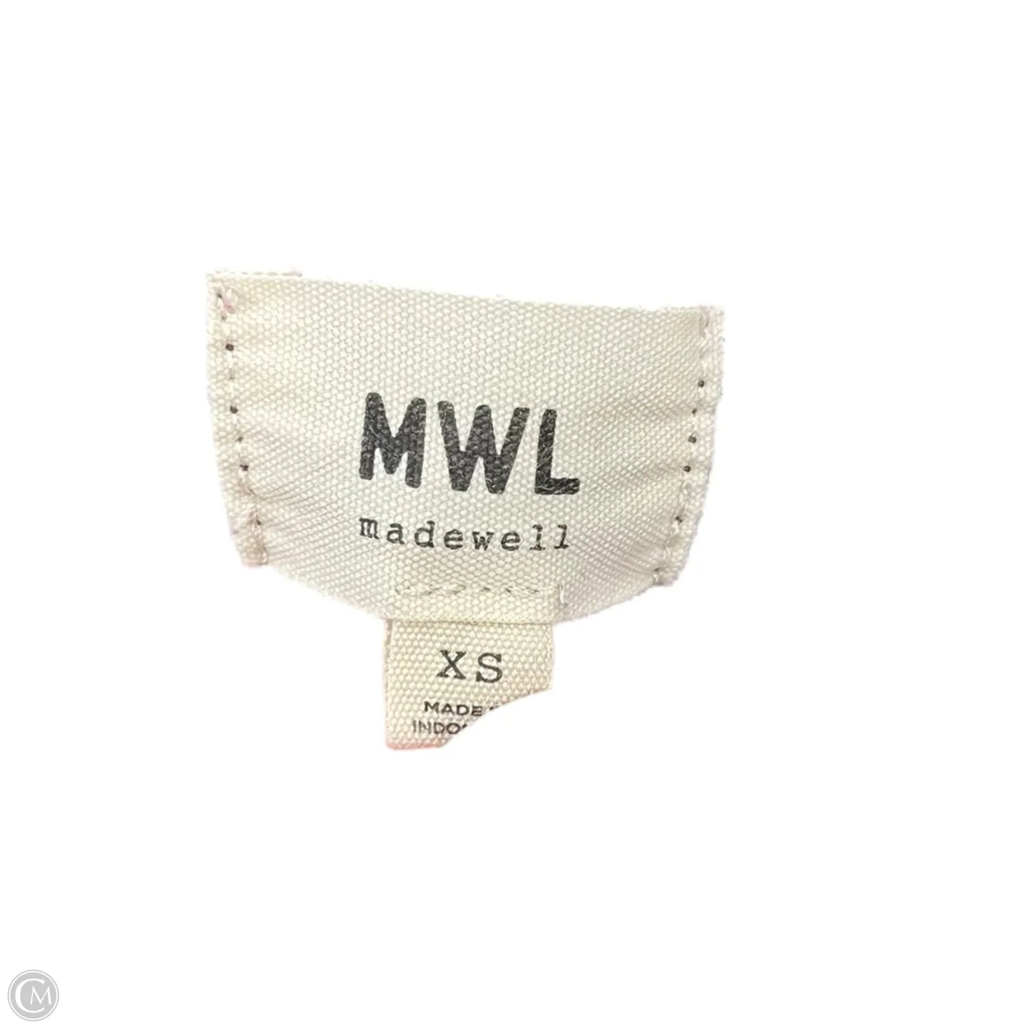 Sweatshirt Hoodie By Madewell In Maroon, Size: Xs