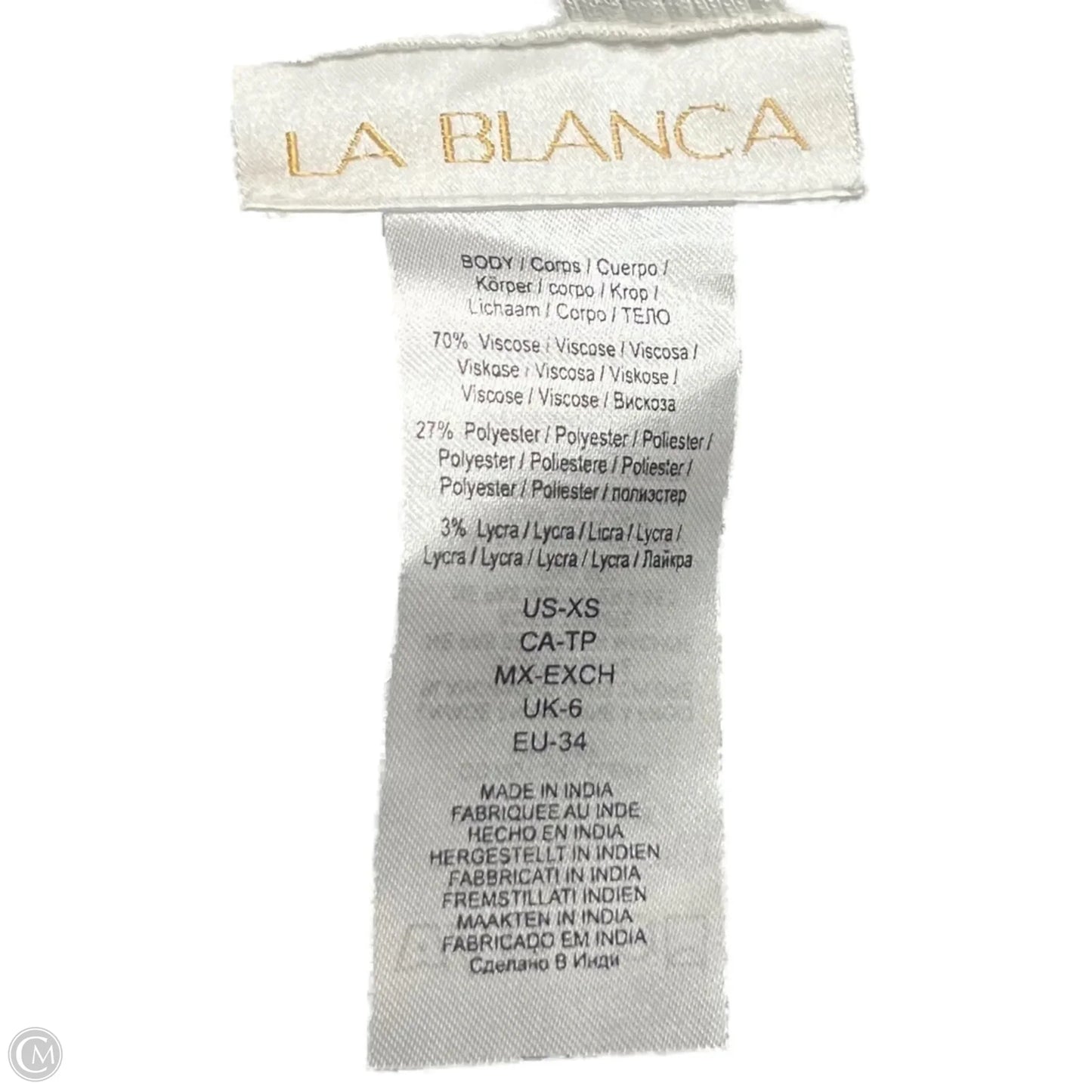 Swimwear Cover-up By La Blanca In Blue & White, Size: Xs