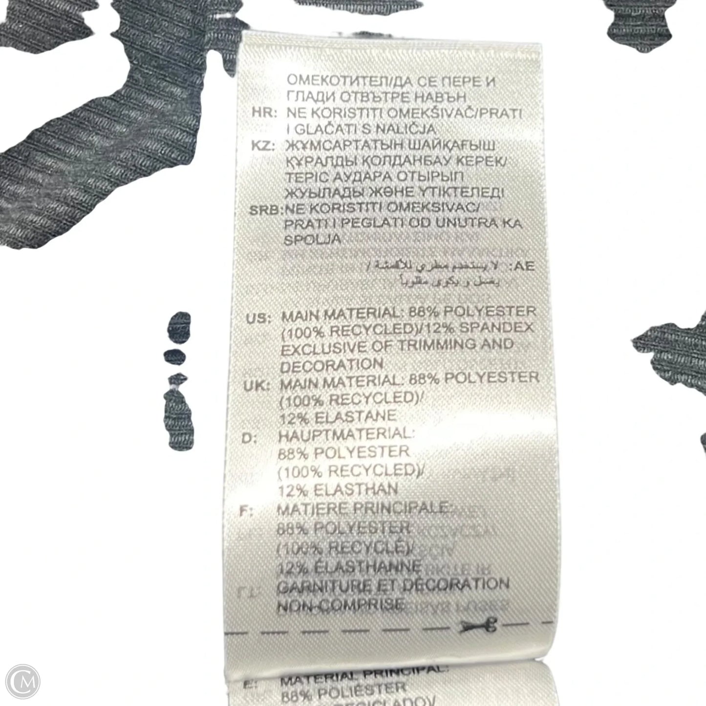 Athletic Top Short Sleeve By Adidas In Black, Size: L