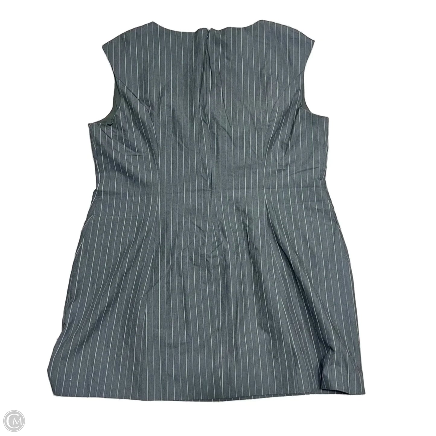 Dress Casual Short By Fashion Nova In Grey & White, Size: 2x