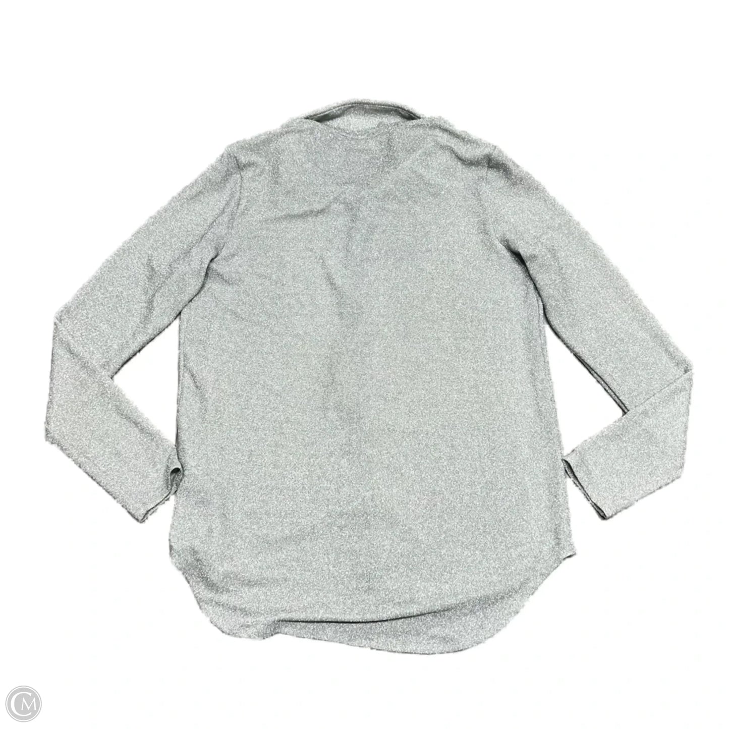Top Long Sleeve By Good American In Silver, Size: M
