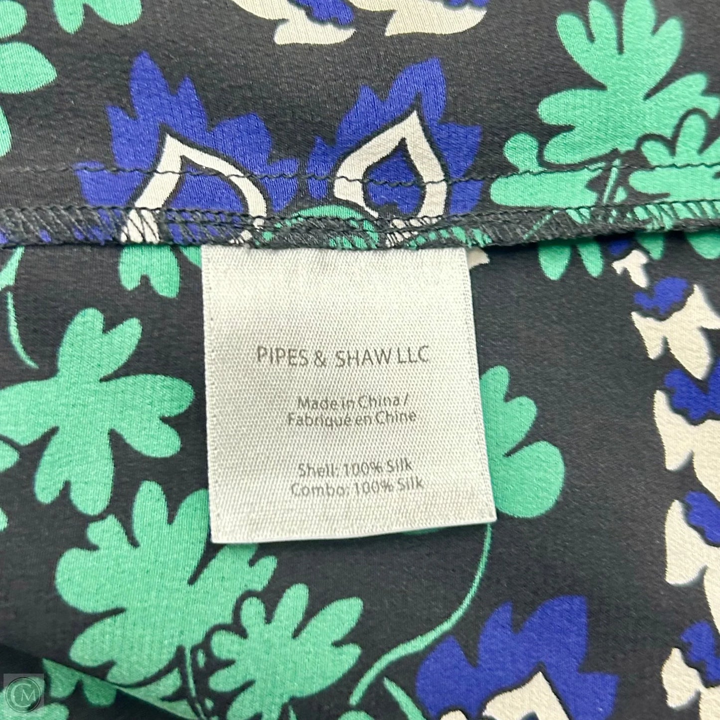 Top Sleeveless By Veronica Beard In Blue & Green, Size: S