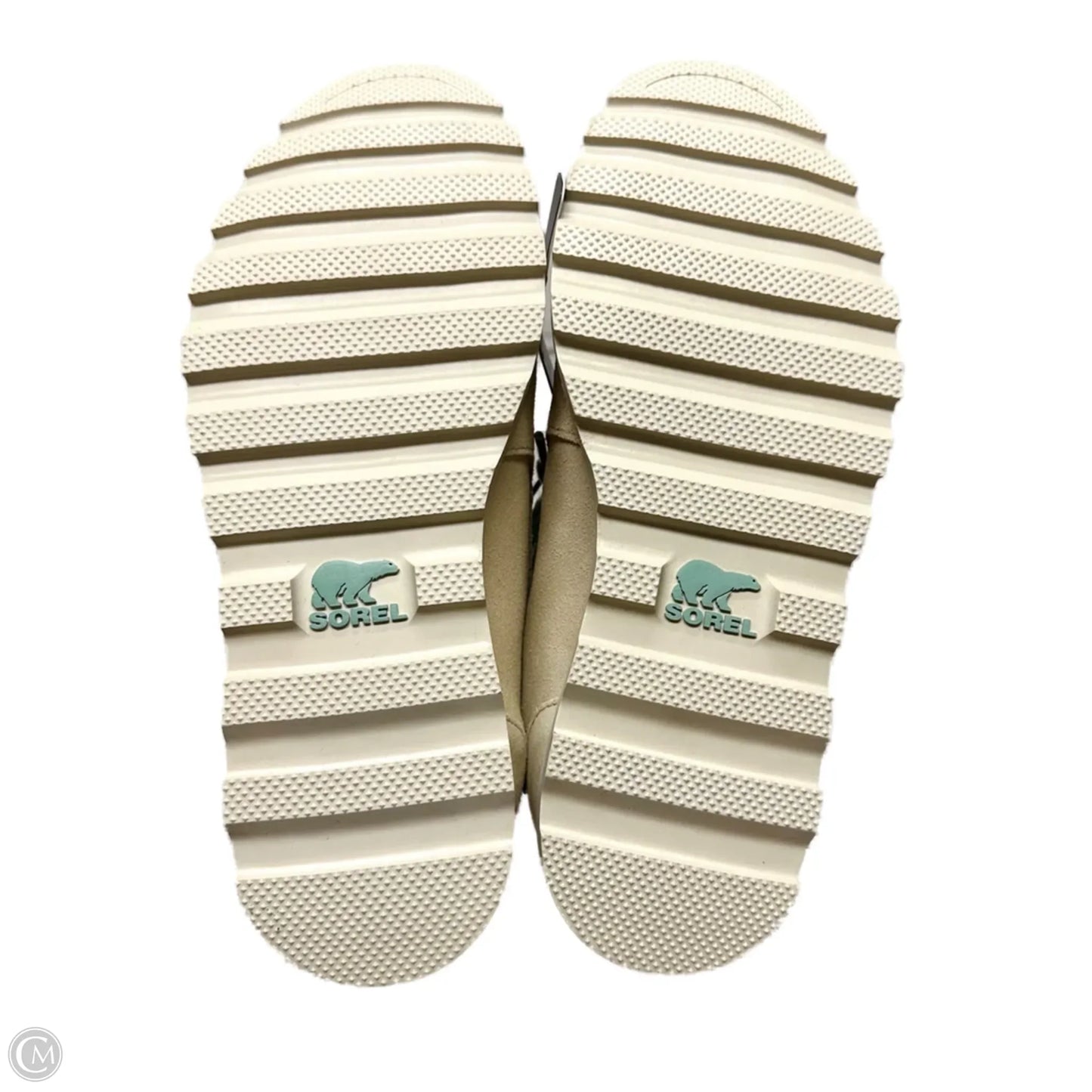 Boots Hiking By Sorel In Cream & Green, Size: 8.5