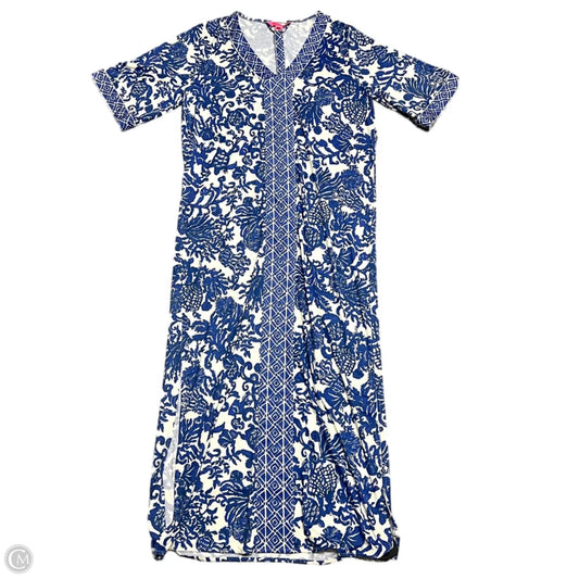 Dress Designer By Lilly Pulitzer In Blue & Cream, Size: S