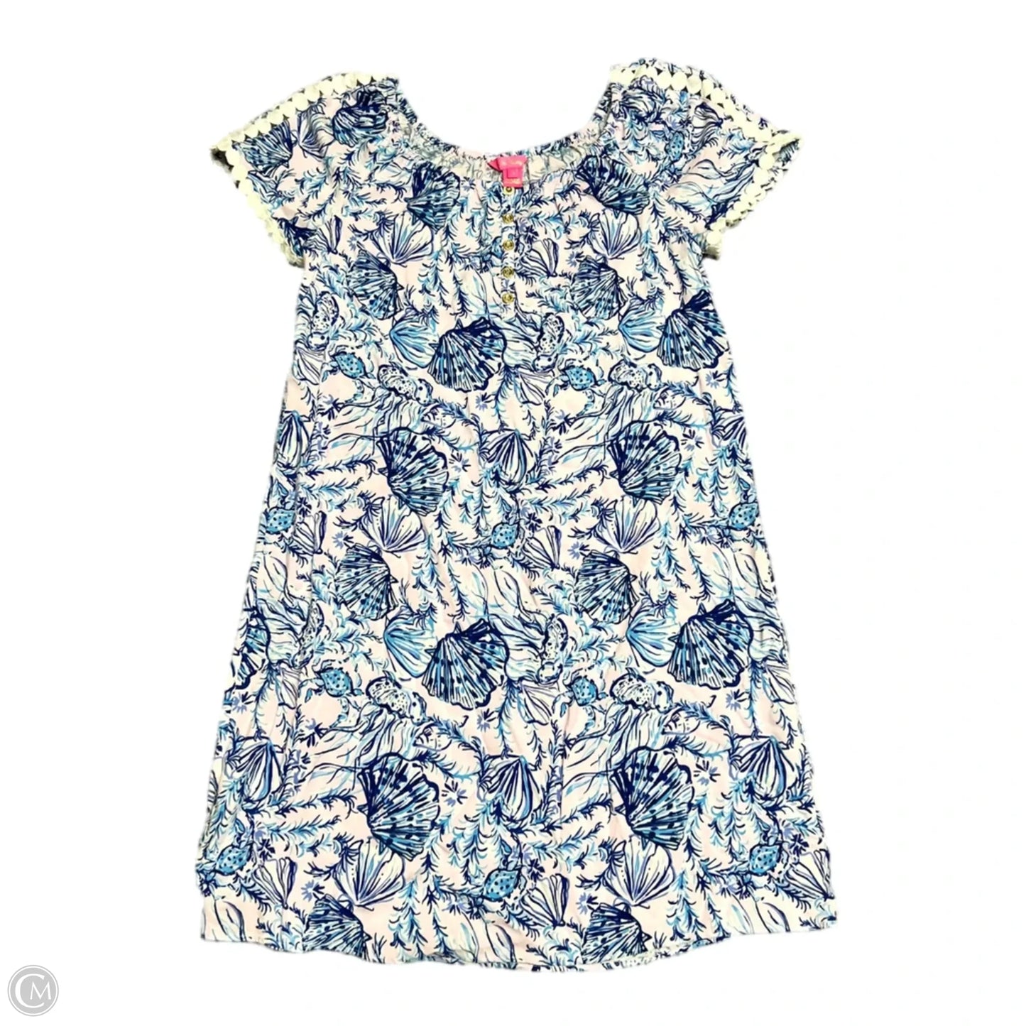 Dress Designer By Lilly Pulitzer In Blue & Pink, Size: S