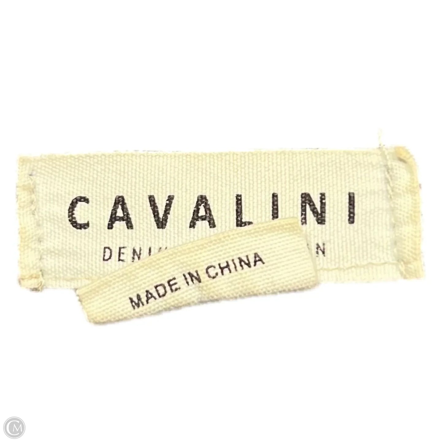 Jacket Denim By Cavalini In Blue Denim, Size: S