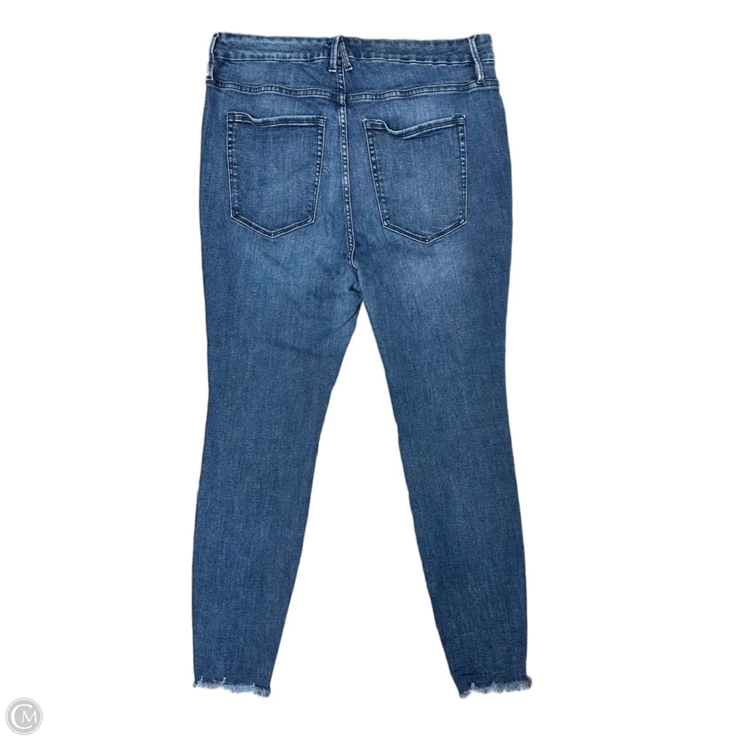 Jeans Straight By Good American In Blue Denim, Size: 16