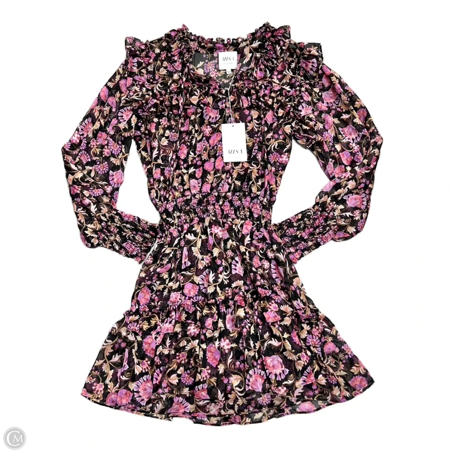 Dress Designer By Misa In Pink & Purple, Size: Xs