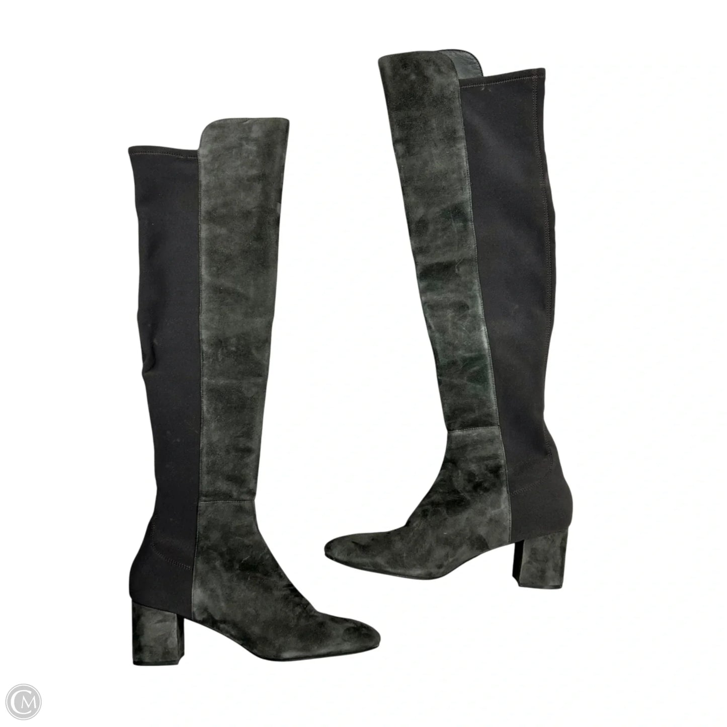 Boots Designer By Stuart Weitzman In Grey, Size: 9.5