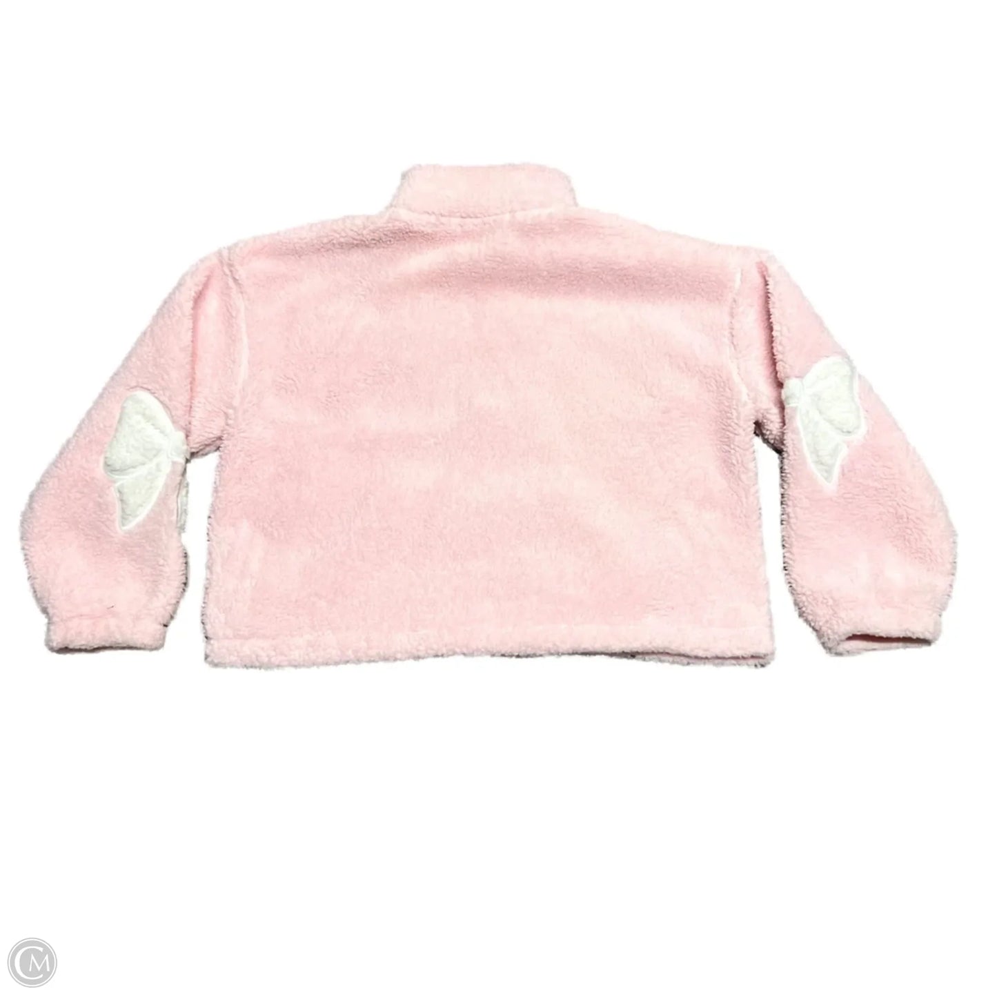 Jacket Faux Fur & Sherpa By Madden Girl In Cream & Pink, Size: L