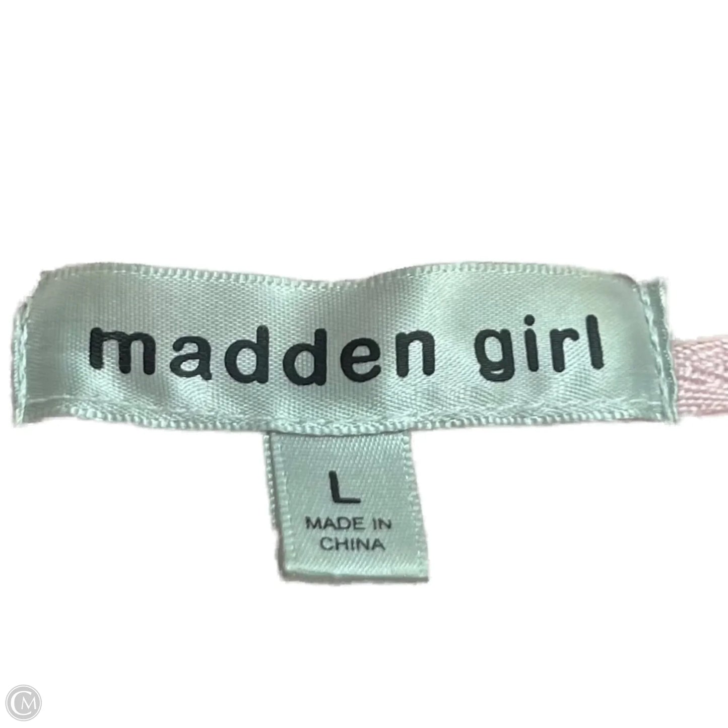 Jacket Faux Fur & Sherpa By Madden Girl In Cream & Pink, Size: L