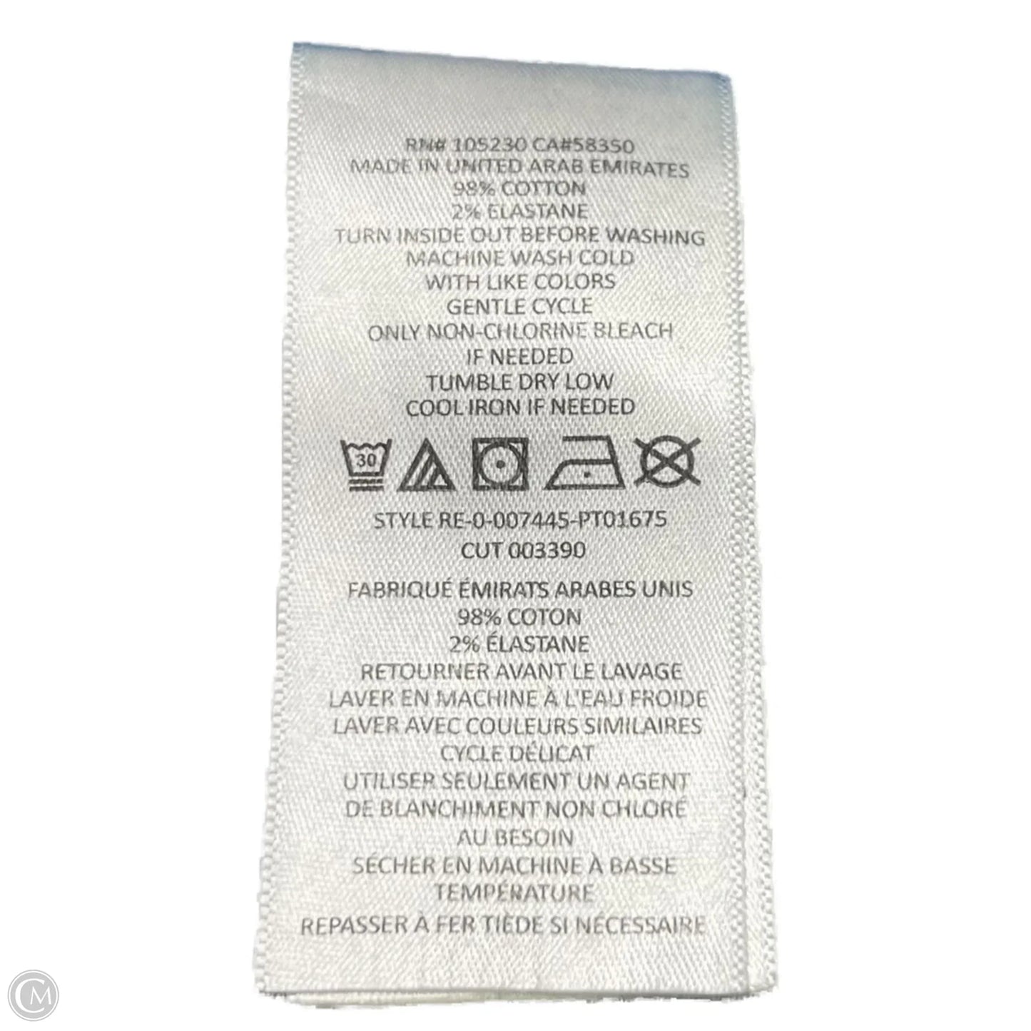 Jeans Straight By Current Elliott In Blue Denim, Size: 4