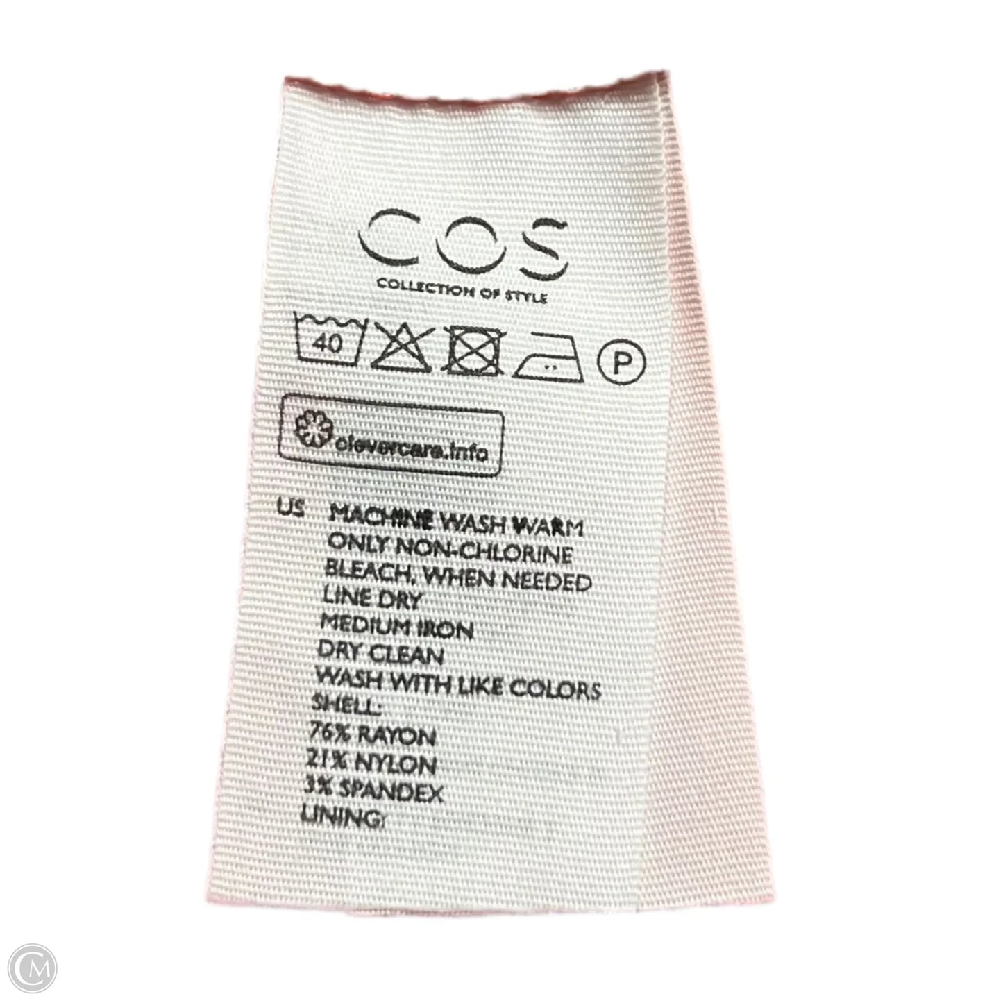 Top Long Sleeve By Cos In Orange, Size: Xs