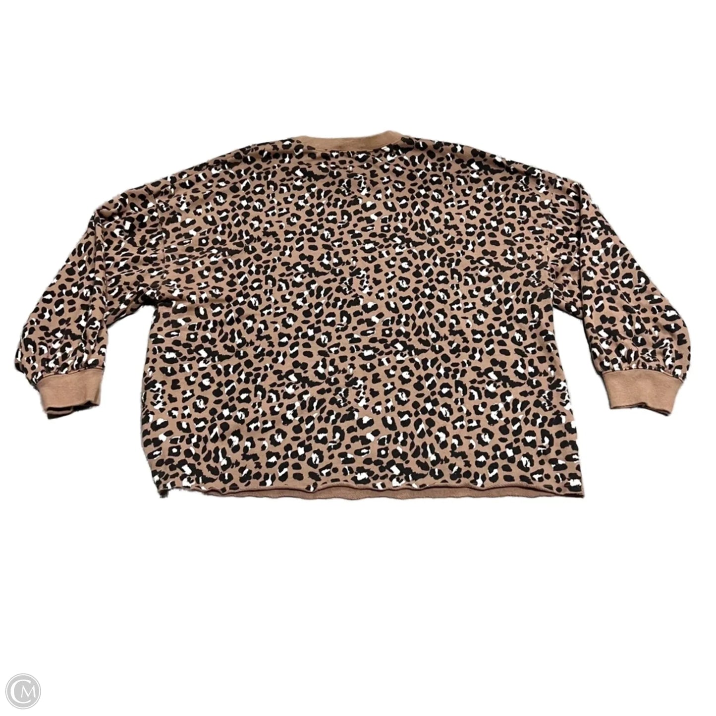 Sweatshirt Crewneck By Rails In Leopard Print, Size: S