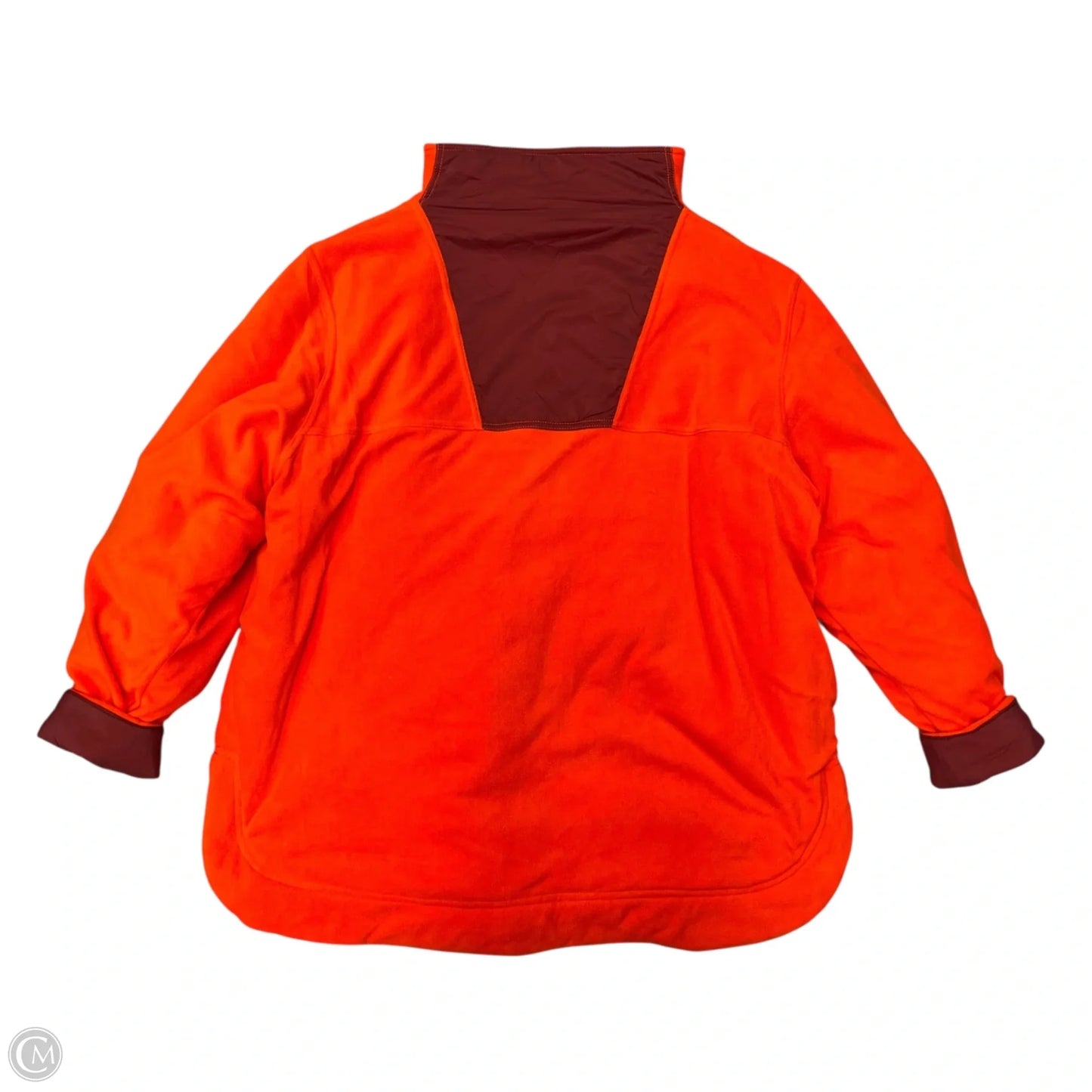 Sweatshirt Collar By Free People In Orange, Size: L