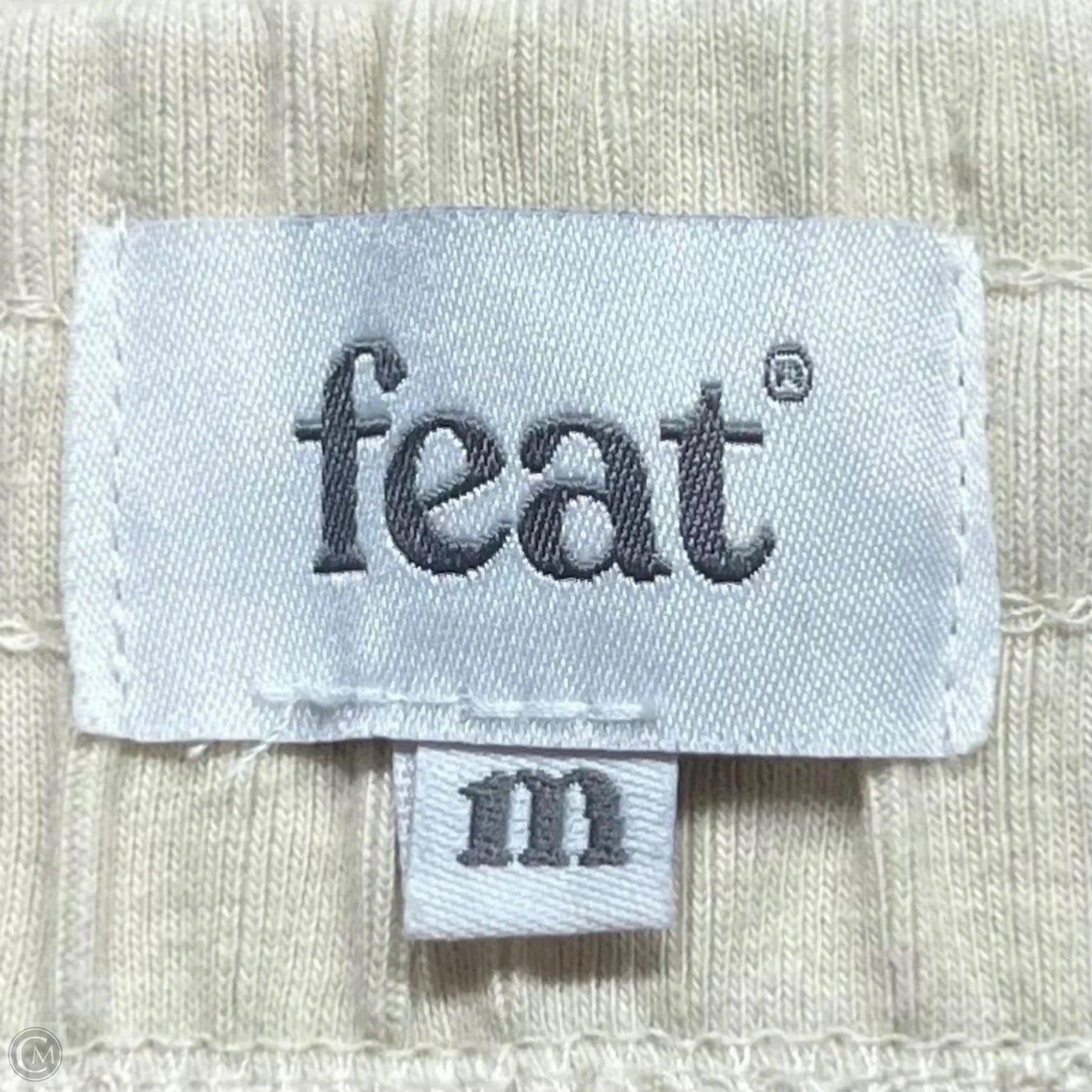 Pants Set 2pc By Feat In Cream, Size: M